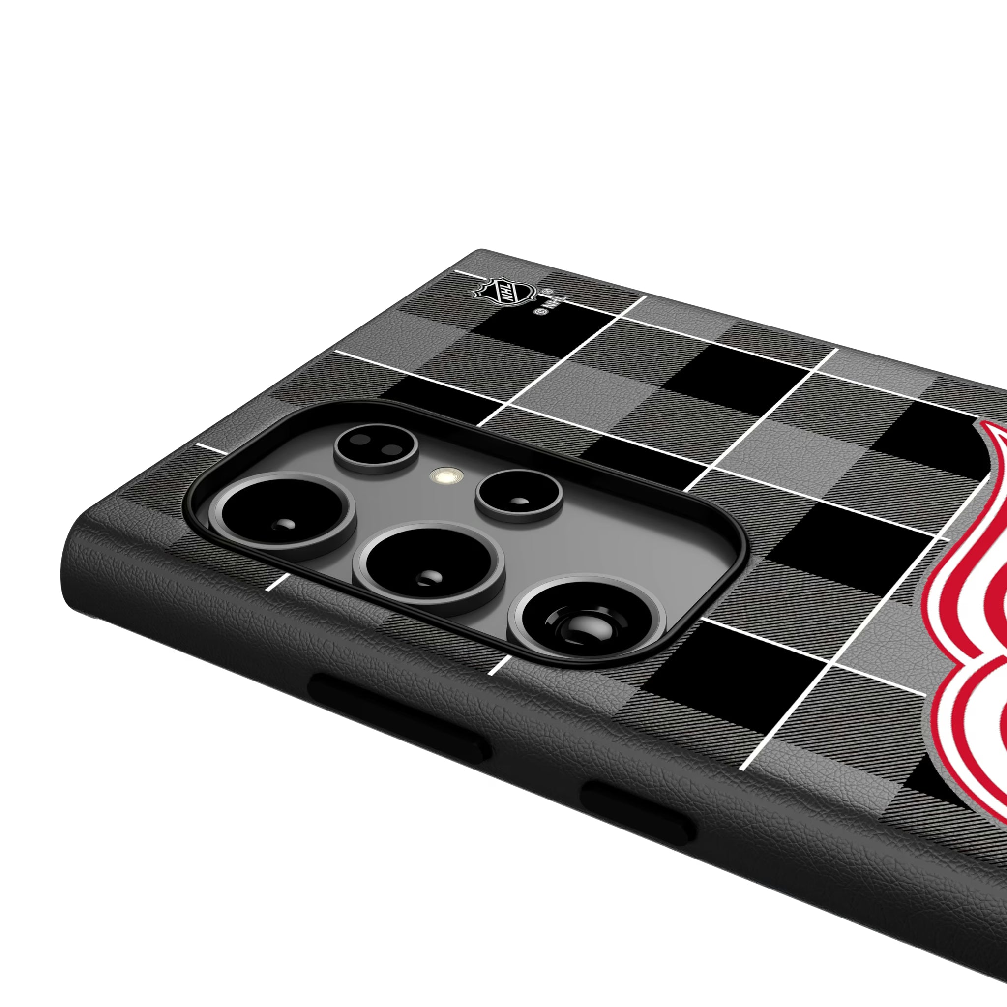 Detroit Red Wings Plaid Galaxy MagSafe Compatible Phone Case for Samsung Galaxy - Detail