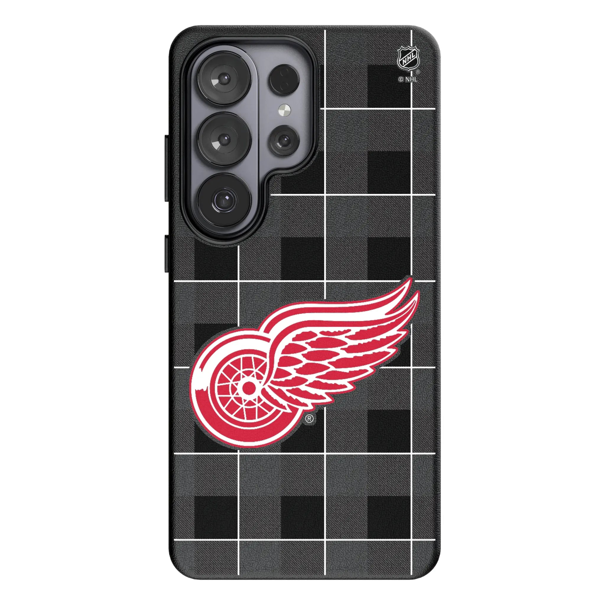 Detroit Red Wings Plaid Galaxy MagSafe Compatible Phone Case for Samsung Galaxy#Device_Galaxy S26 Ultra