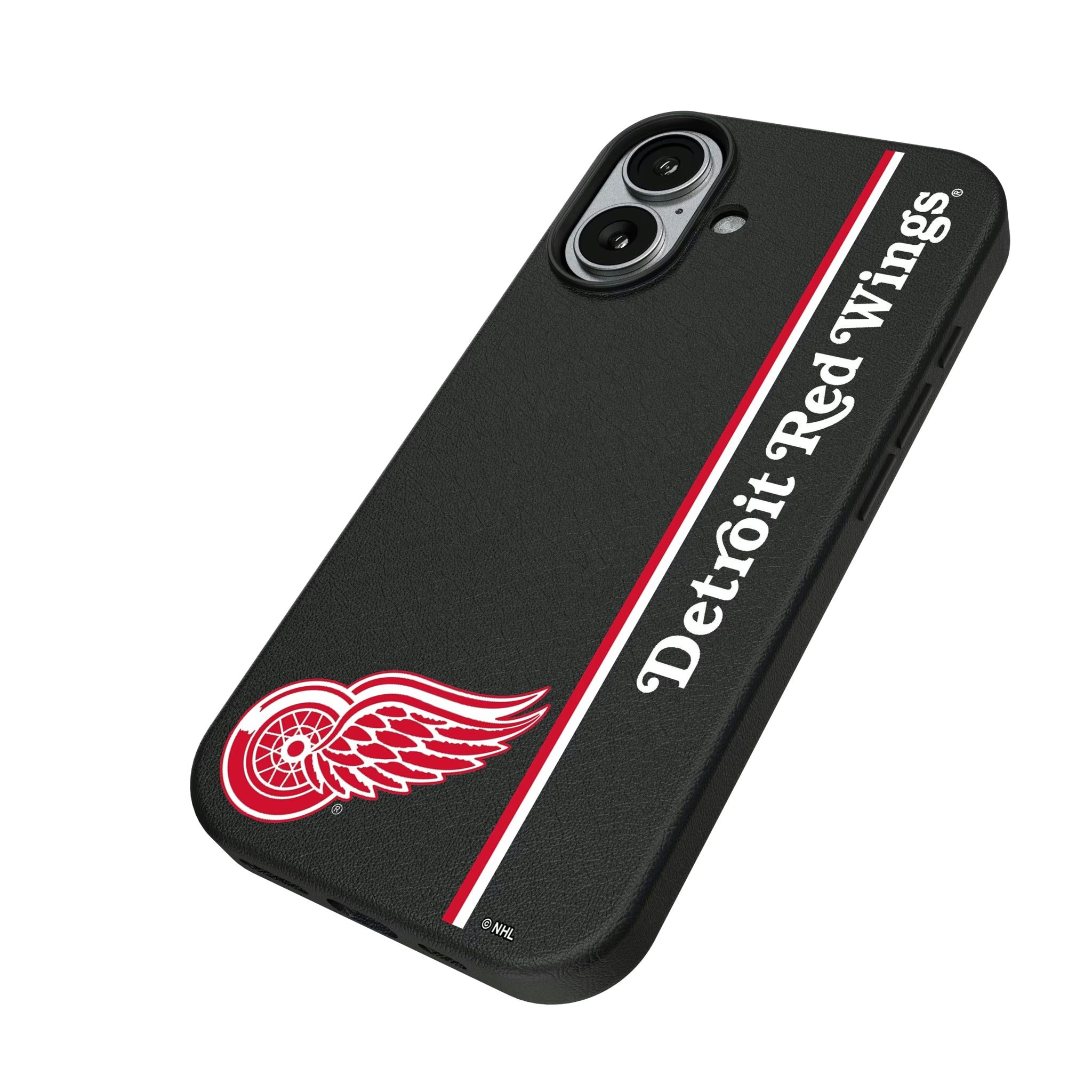 Detroit Red Wings Sidebar iPhone MagSafe Compatible Phone Case for Apple iPhone - Isometric View#Device_iPhone 17