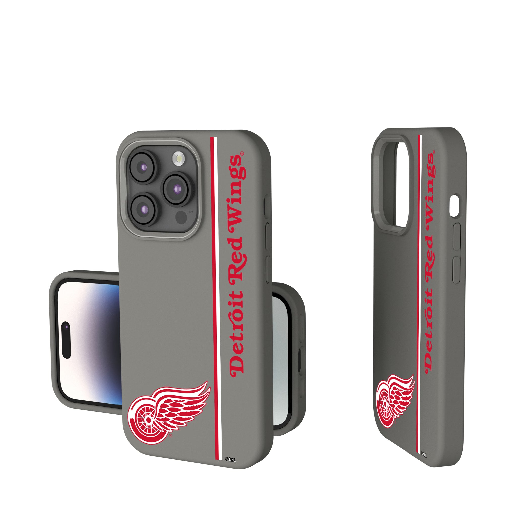Detroit Red Wings Sidebar iPhone Soft Touch Phone Case for Apple iPhone
