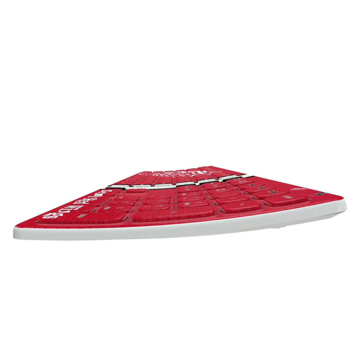 Detroit Red Wings Stripe KKB605 Curved Wireless Keyboard