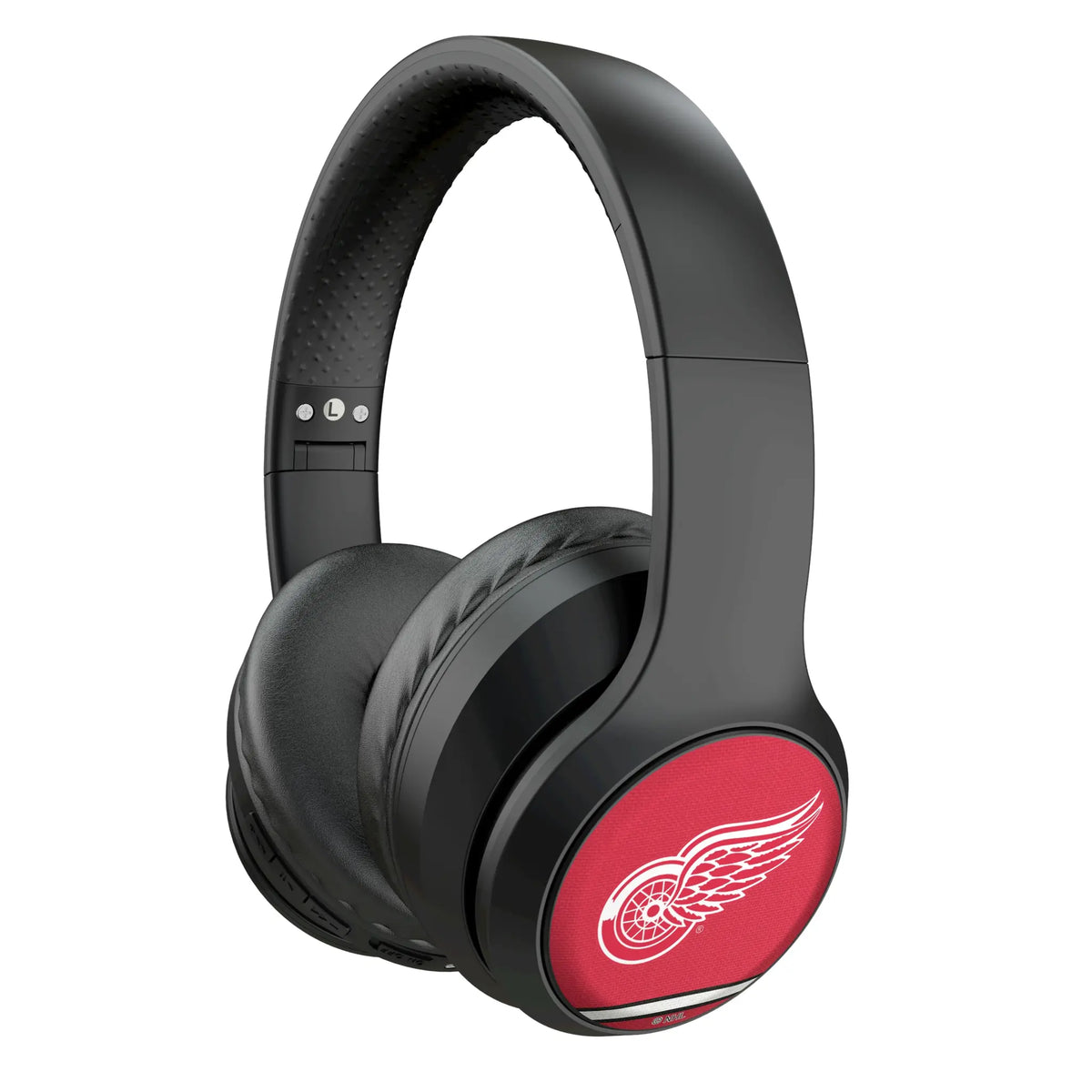 Detroit Red Wings Stripe Wireless Over-Ear Headphones With Case
