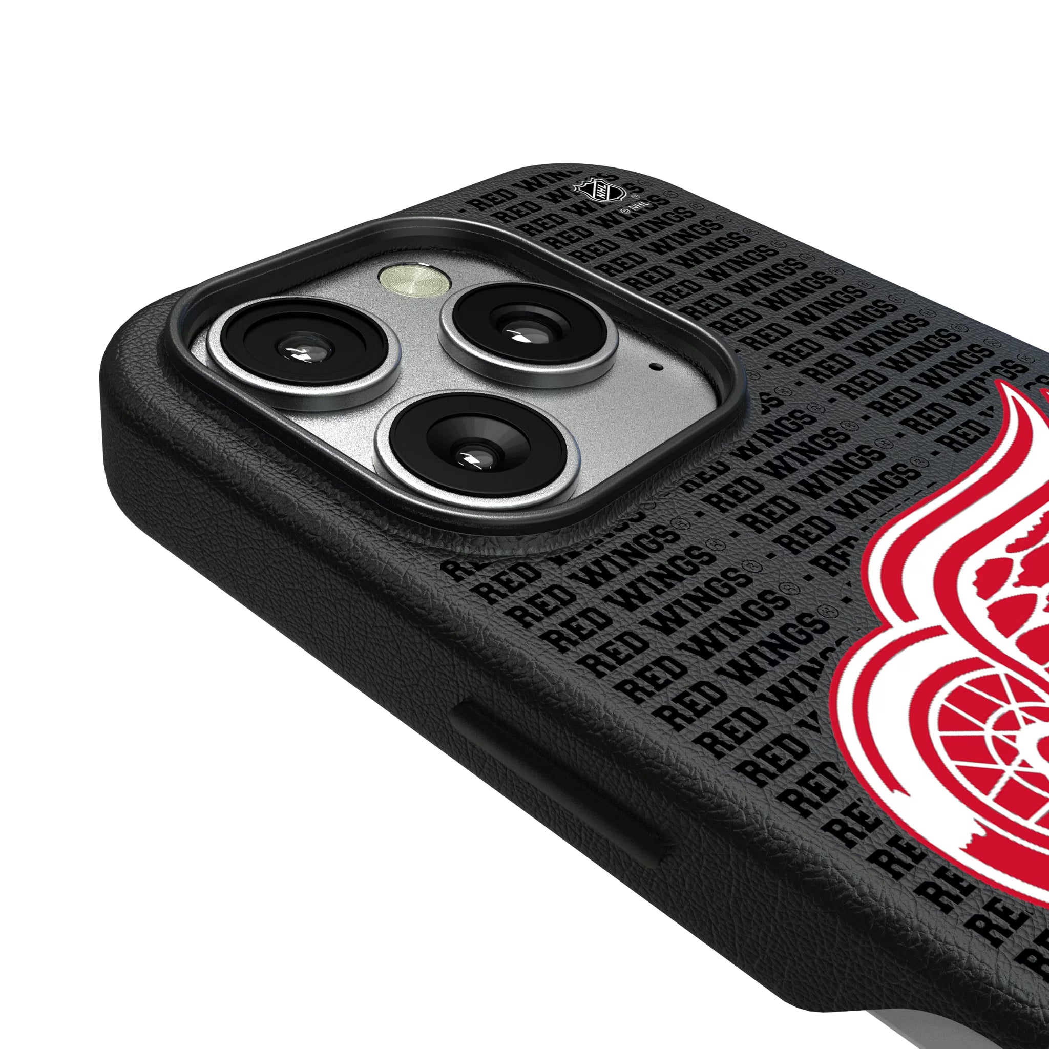 Detroit Red Wings Text Backdrop iPhone MagSafe Compatible Phone Case for Apple iPhone - Detail