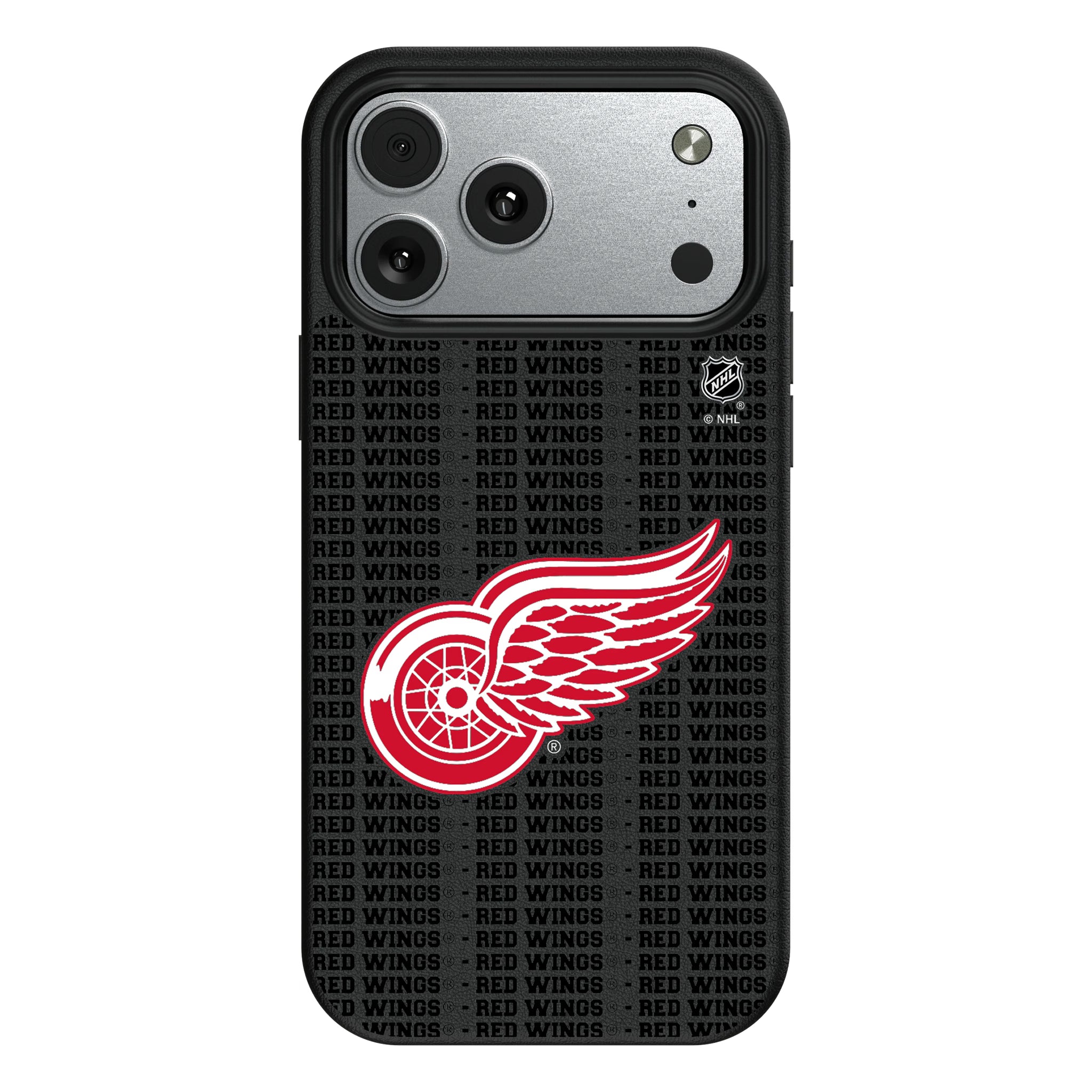 Detroit Red Wings Text Backdrop iPhone MagSafe Compatible Phone Case for Apple iPhone#Device_iPhone 17 Pro Max