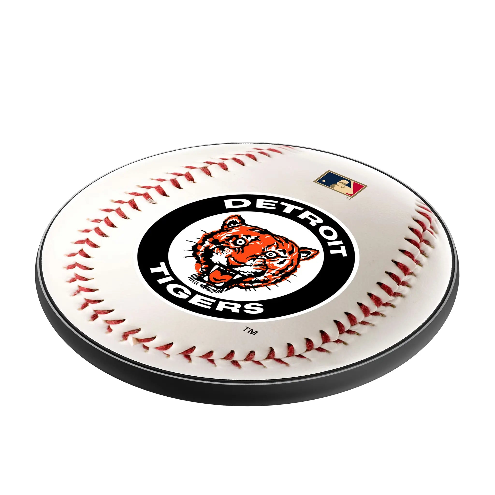 Detroit Tigers 1961-1963 - Cooperstown Collection Baseball 15-Watt Wireless Charger - Isometric View