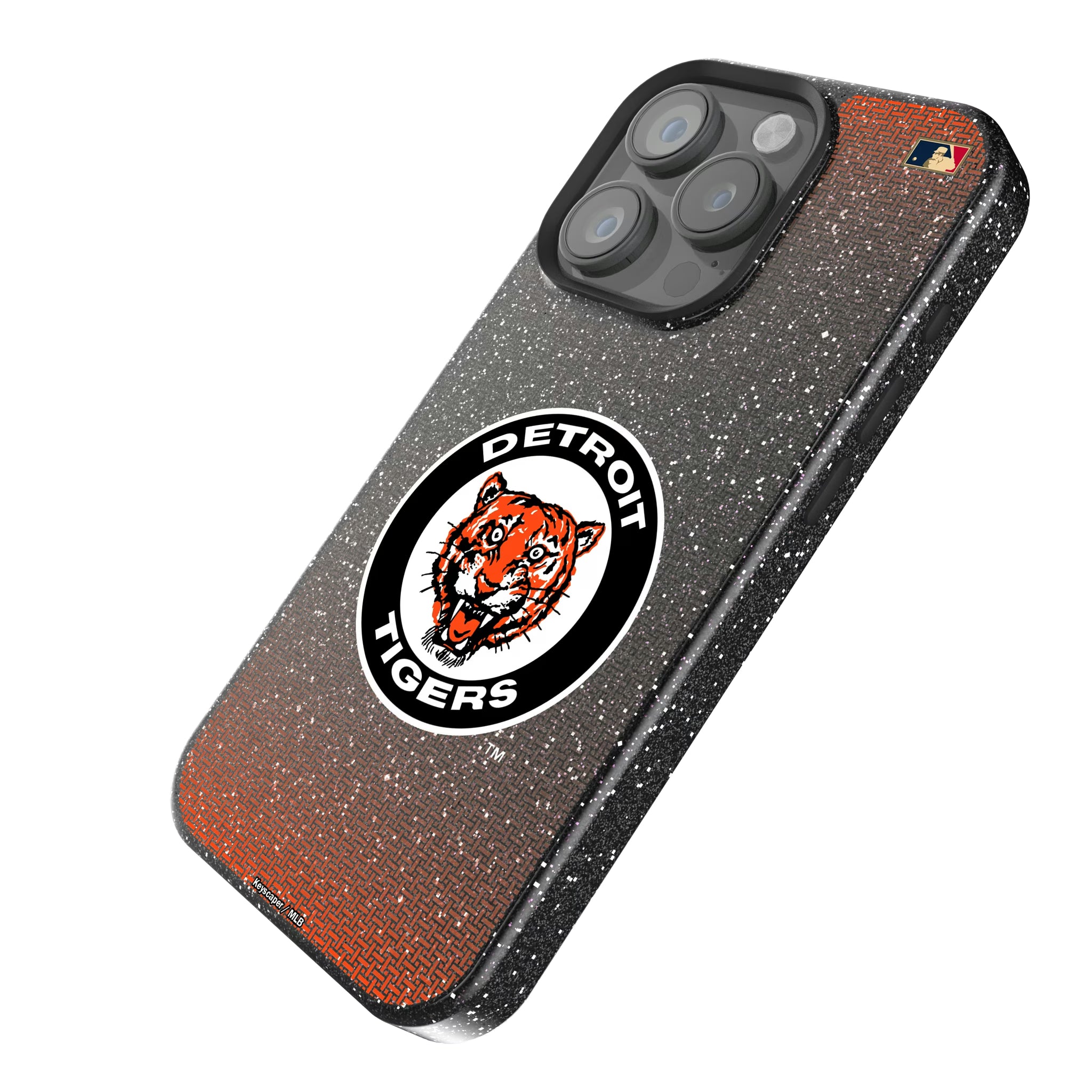 Detroit Tigers 1961-1963 - Cooperstown Collection Linen iPhone Bling Phone Case for Apple iPhone - Isometric View
