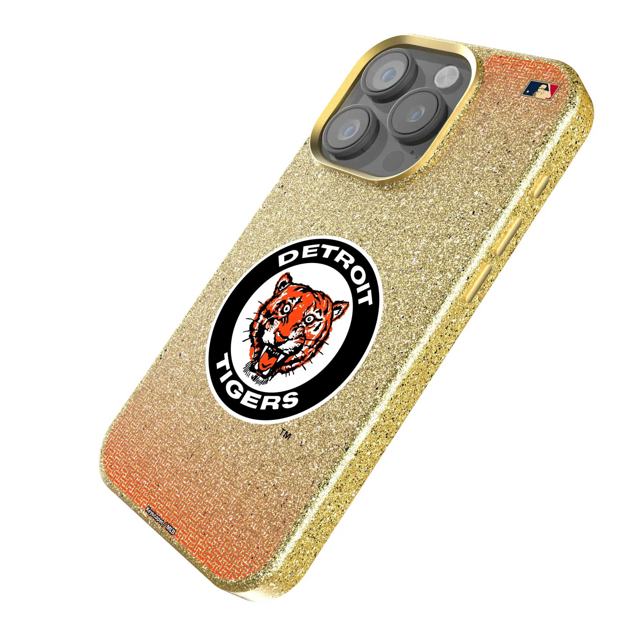 Detroit Tigers 1961-1963 - Cooperstown Collection Linen iPhone Bling Phone Case for Apple iPhone - Isometric View