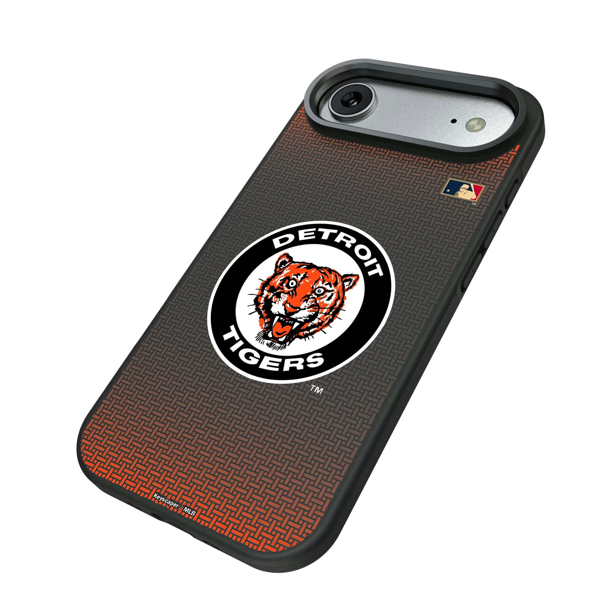 Detroit Tigers 1961-1963 - Cooperstown Collection Linen iPhone Bump Phone Case for Apple iPhone - Isometric View#Device_iPhone Air