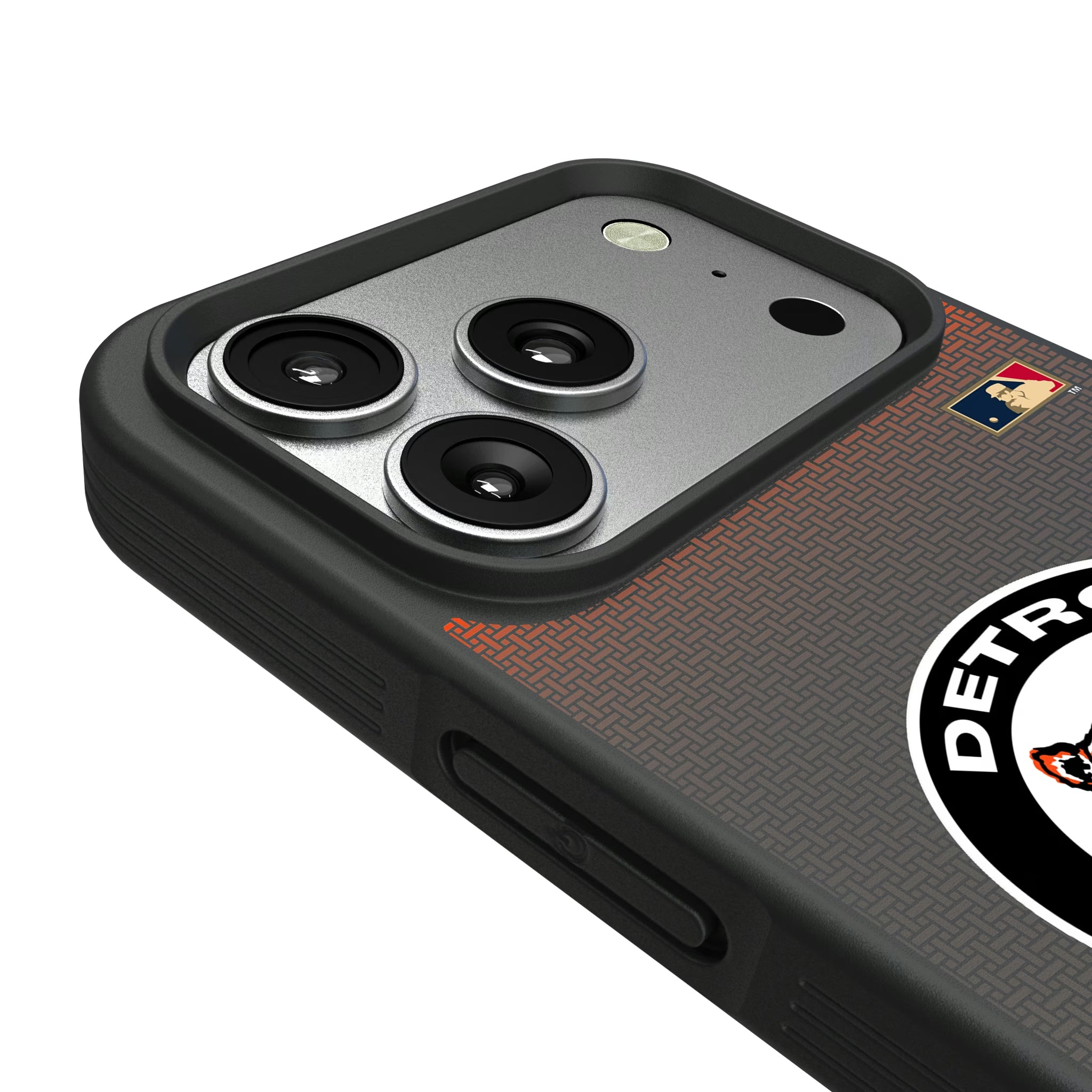 Detroit Tigers 1961-1963 - Cooperstown Collection Linen iPhone Bump Phone Case for Apple iPhone - Detail#Device_iPhone 17 Pro