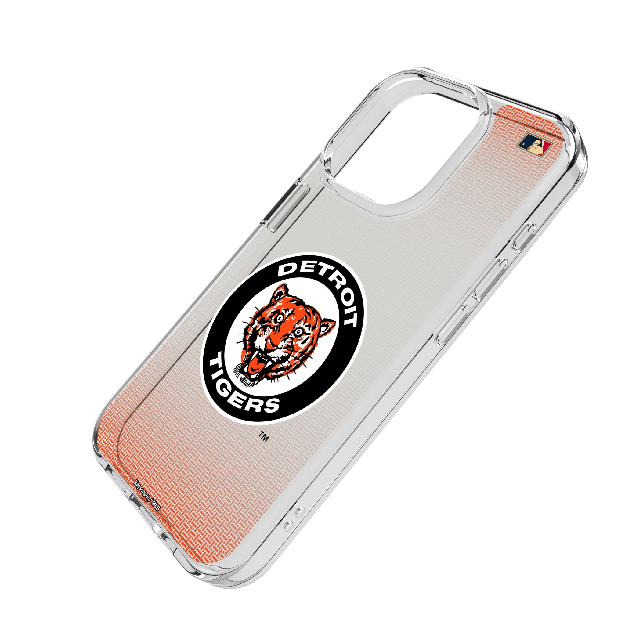 Detroit Tigers 1961-1963 - Cooperstown Collection Linen iPhone Clear Phone Case for Apple iPhone - Isometric View