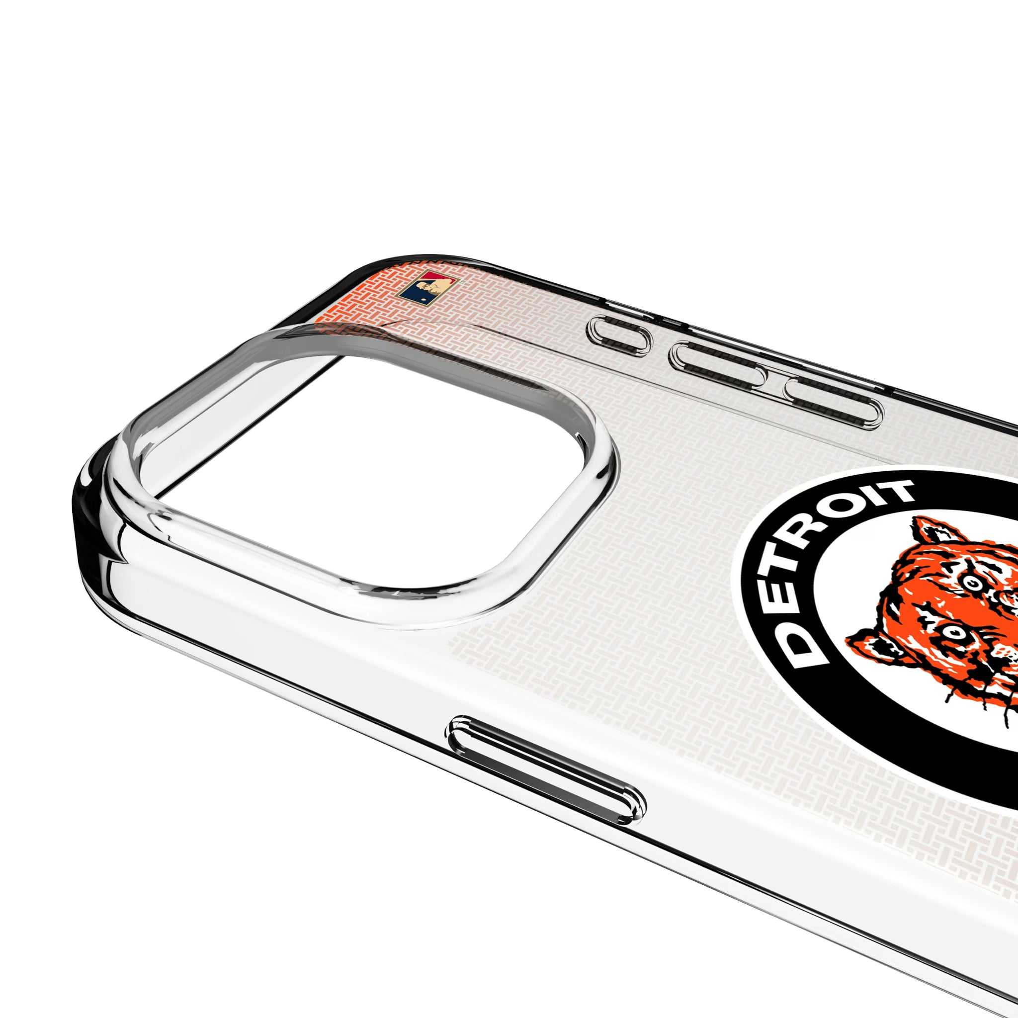 Detroit Tigers 1961-1963 - Cooperstown Collection Linen iPhone Clear Phone Case for Apple iPhone - Detail