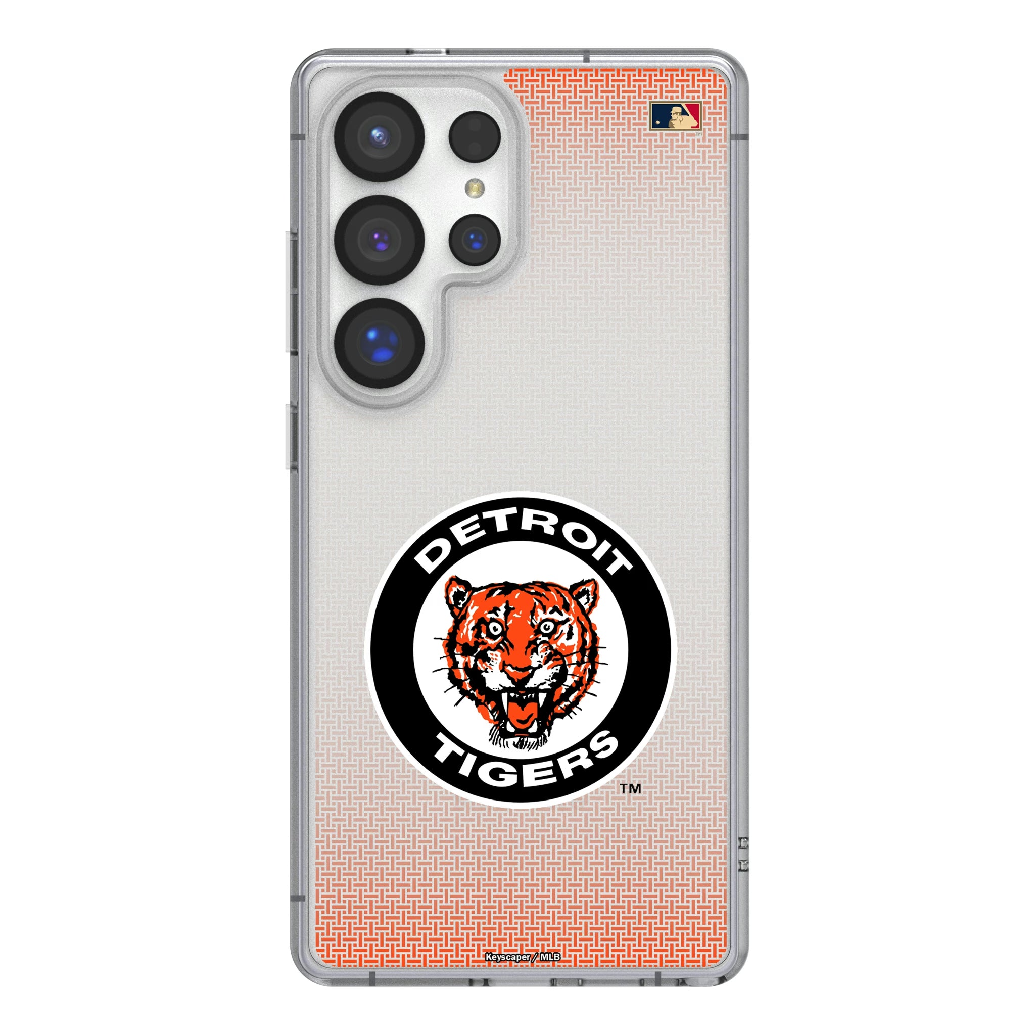 Detroit Tigers 1961-1963 - Cooperstown Collection Linen Galaxy Clear Phone Case for Samsung Galaxy