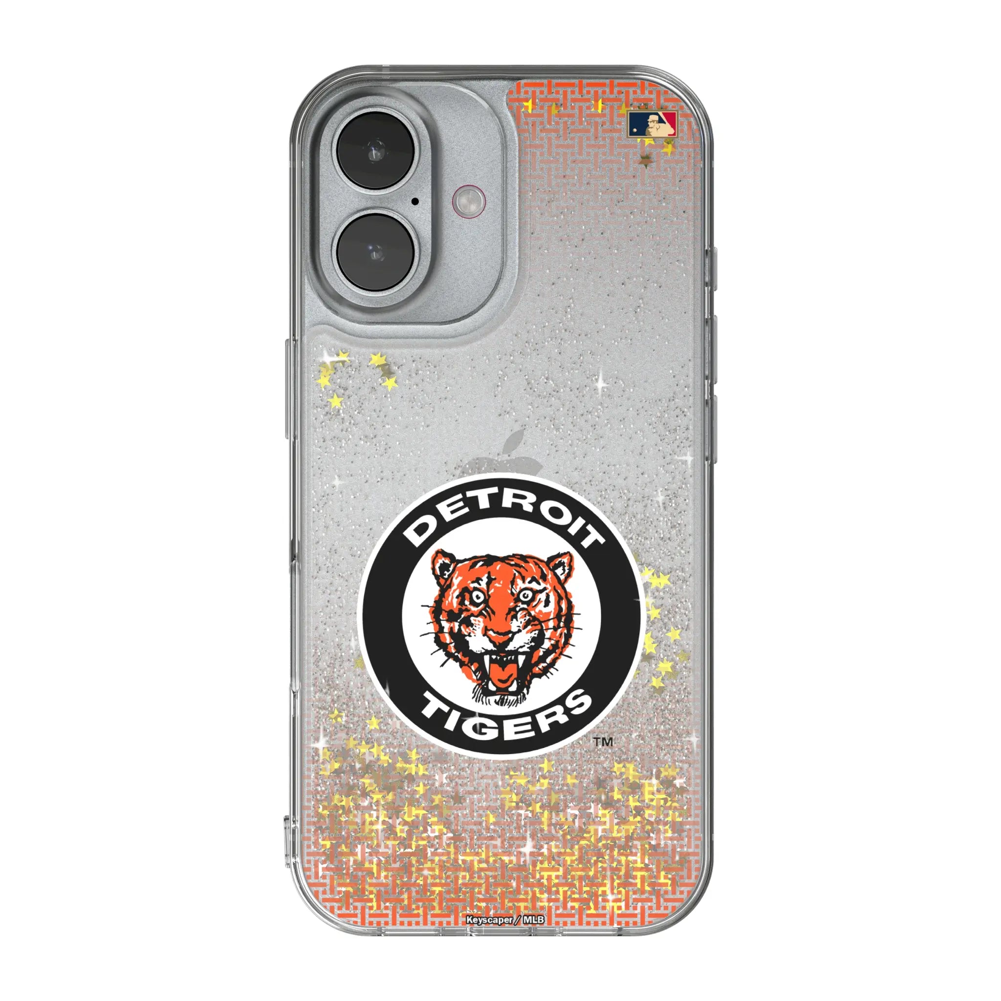 Detroit Tigers 1961-1963 - Cooperstown Collection Linen iPhone Glitter Phone Case for Apple iPhone