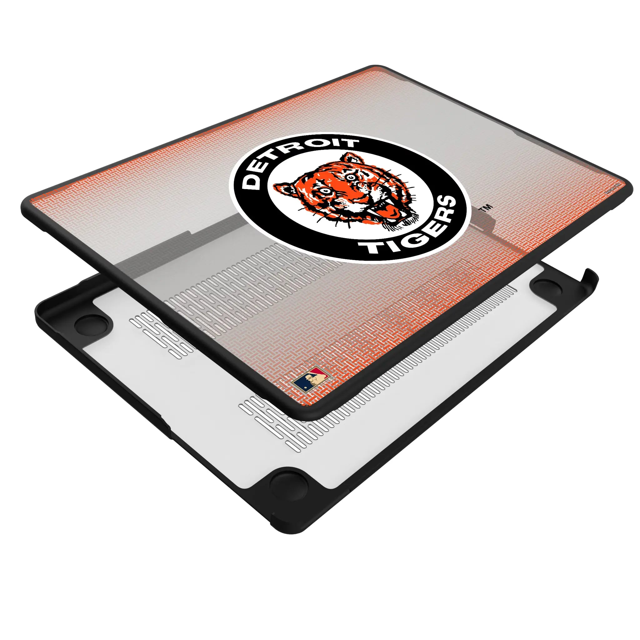 Detroit Tigers 1961-1963 - Cooperstown Collection Linen MacBook Laptop Case for Apple MacBook - Isometric View