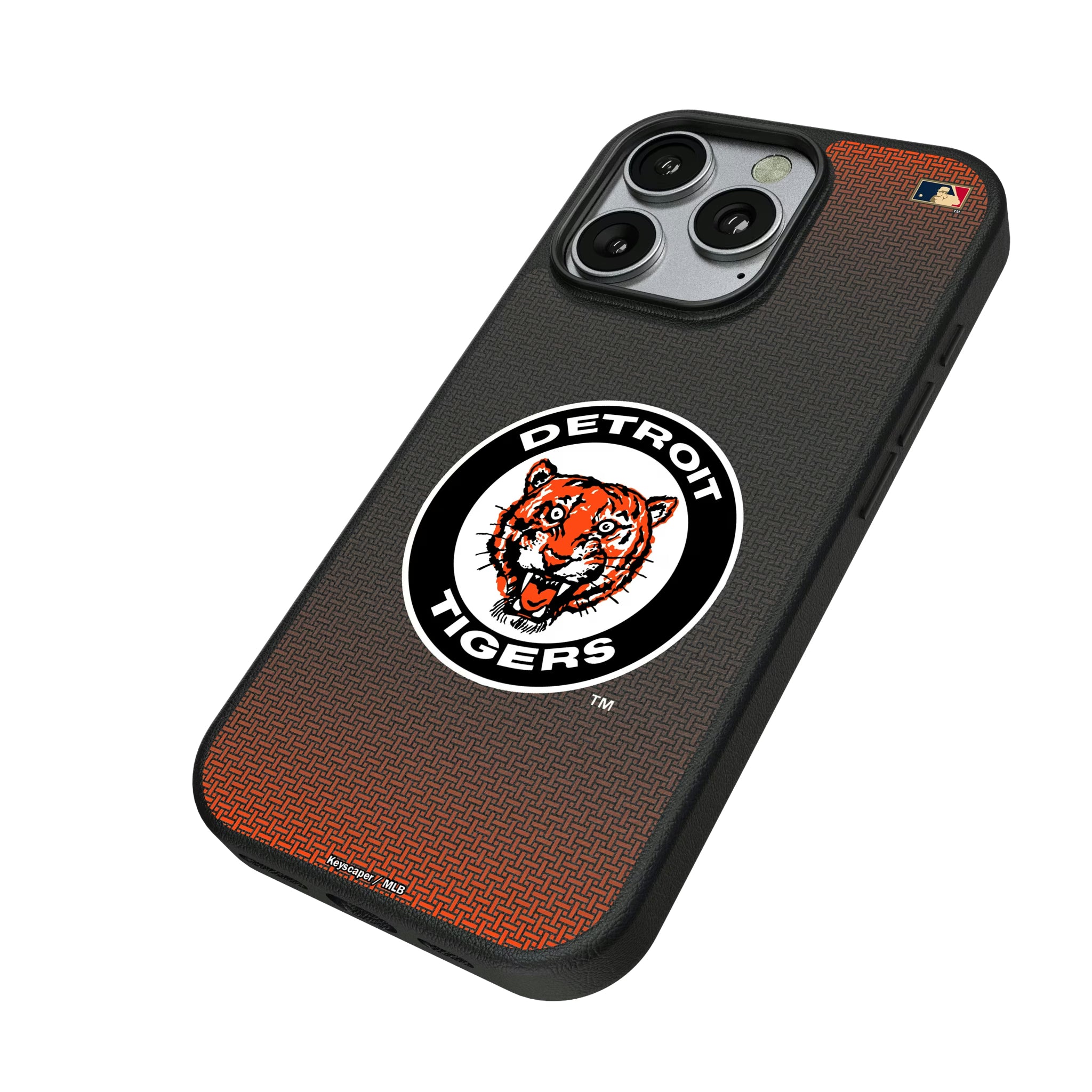 Detroit Tigers 1961-1963 - Cooperstown Collection Linen iPhone MagSafe Compatible Phone Case for Apple iPhone - Isometric View