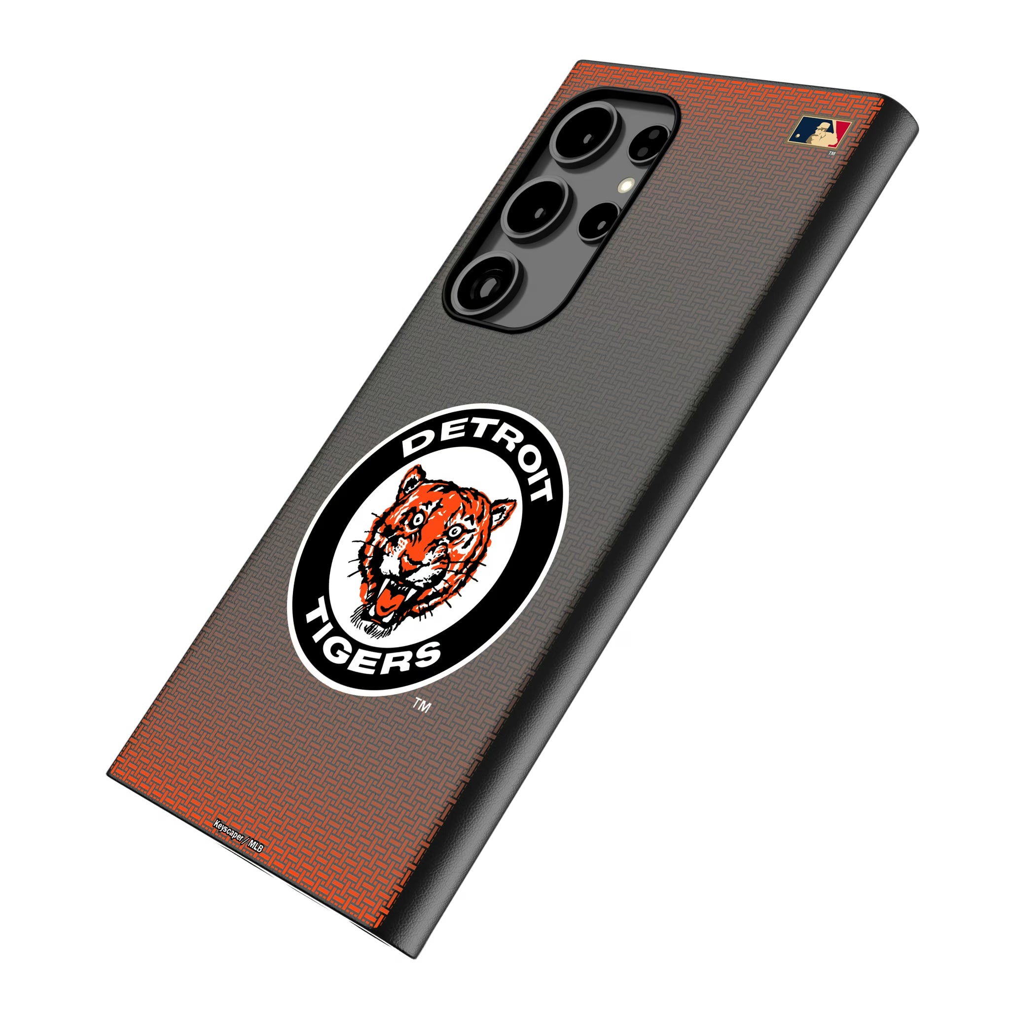 Detroit Tigers 1961-1963 - Cooperstown Collection Linen Galaxy MagSafe Compatible Phone Case for Samsung Galaxy - Isometric View