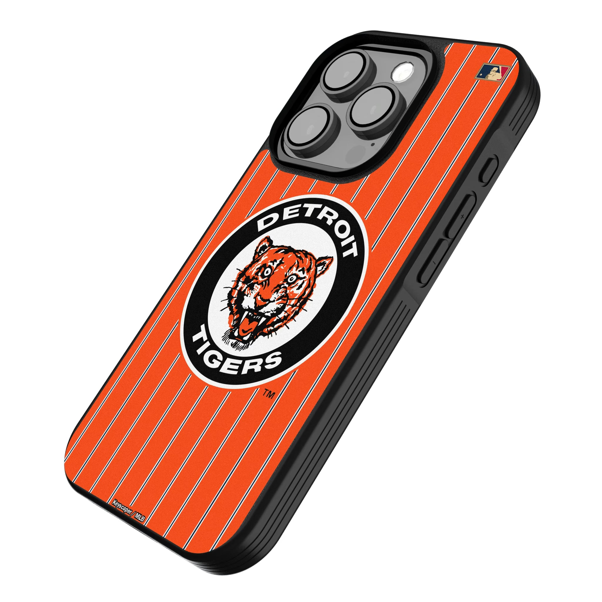 Detroit Tigers 1961-1963 - Cooperstown Collection Pinstripe iPhone Bump Phone Case for Apple iPhone - Isometric View