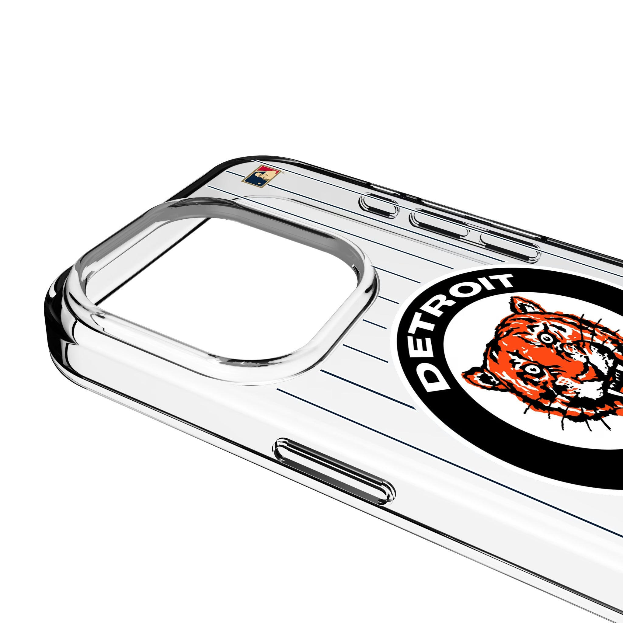 Detroit Tigers 1961-1963 - Cooperstown Collection Pinstripe iPhone Clear Phone Case for Apple iPhone - Detail