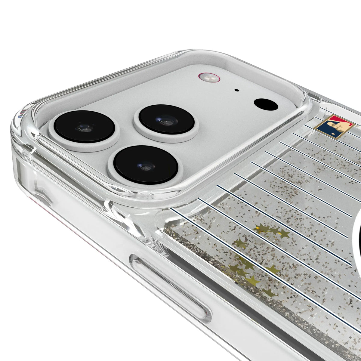 Detroit Tigers 1961-1963 - Cooperstown Collection Pinstripe iPhone Glitter Phone Case for Apple iPhone - Detail#Device_iPhone 18 Pro Max