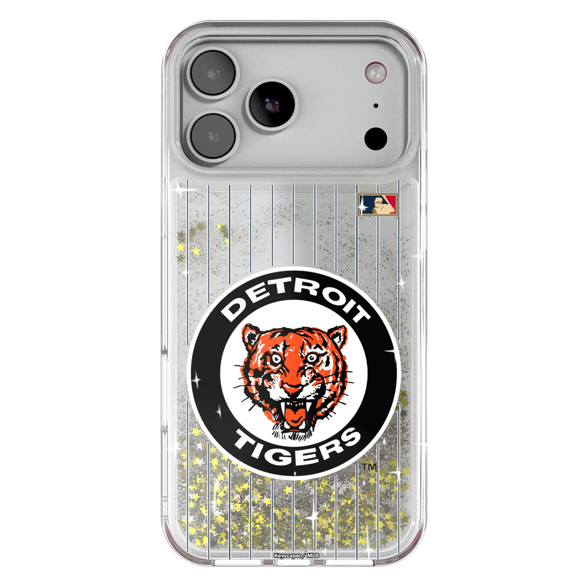 Detroit Tigers 1961-1963 - Cooperstown Collection Pinstripe Glitter Phone Case for Apple iPhone