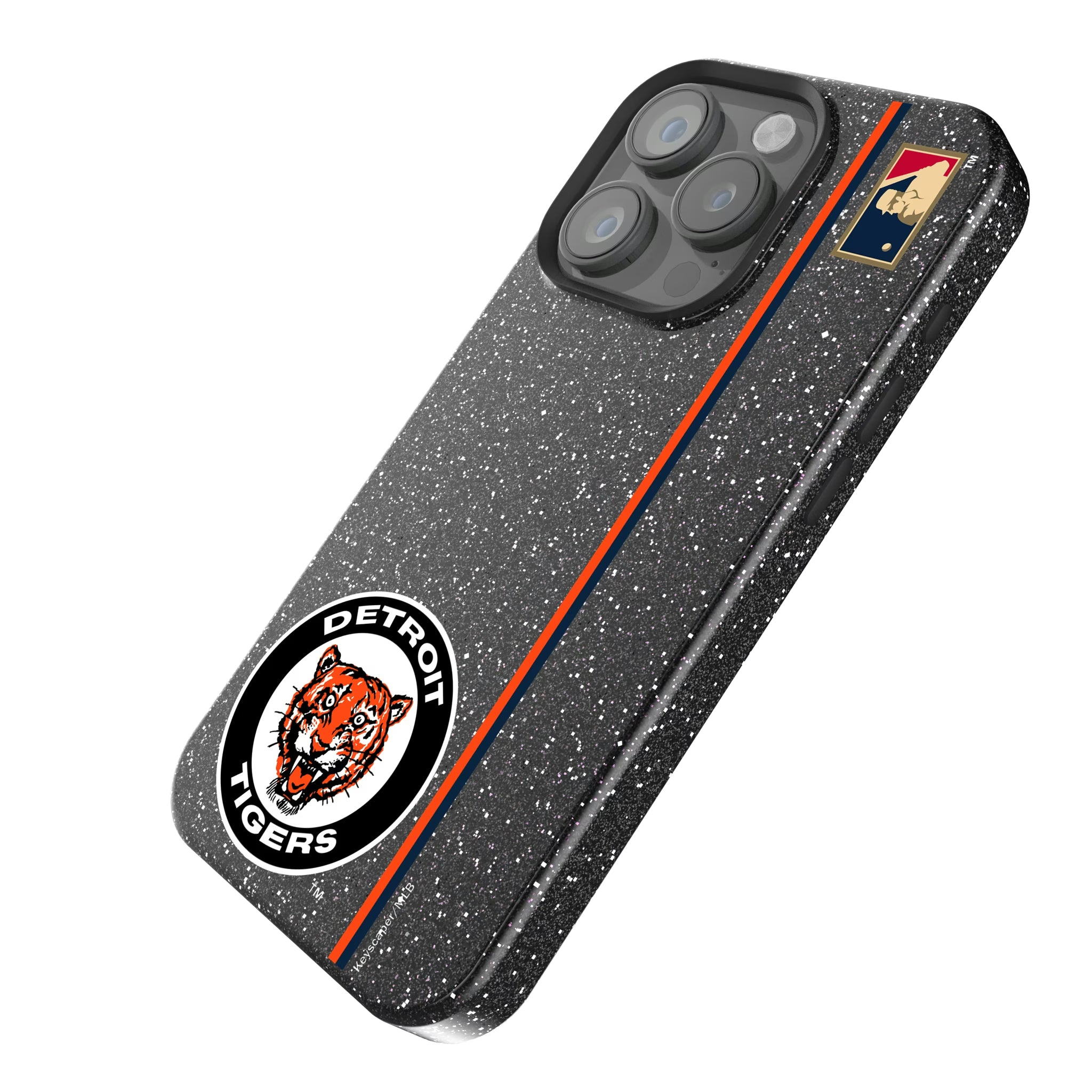Detroit Tigers 1961-1963 - Cooperstown Collection Sidebar iPhone Bling Phone Case for Apple iPhone - Isometric View