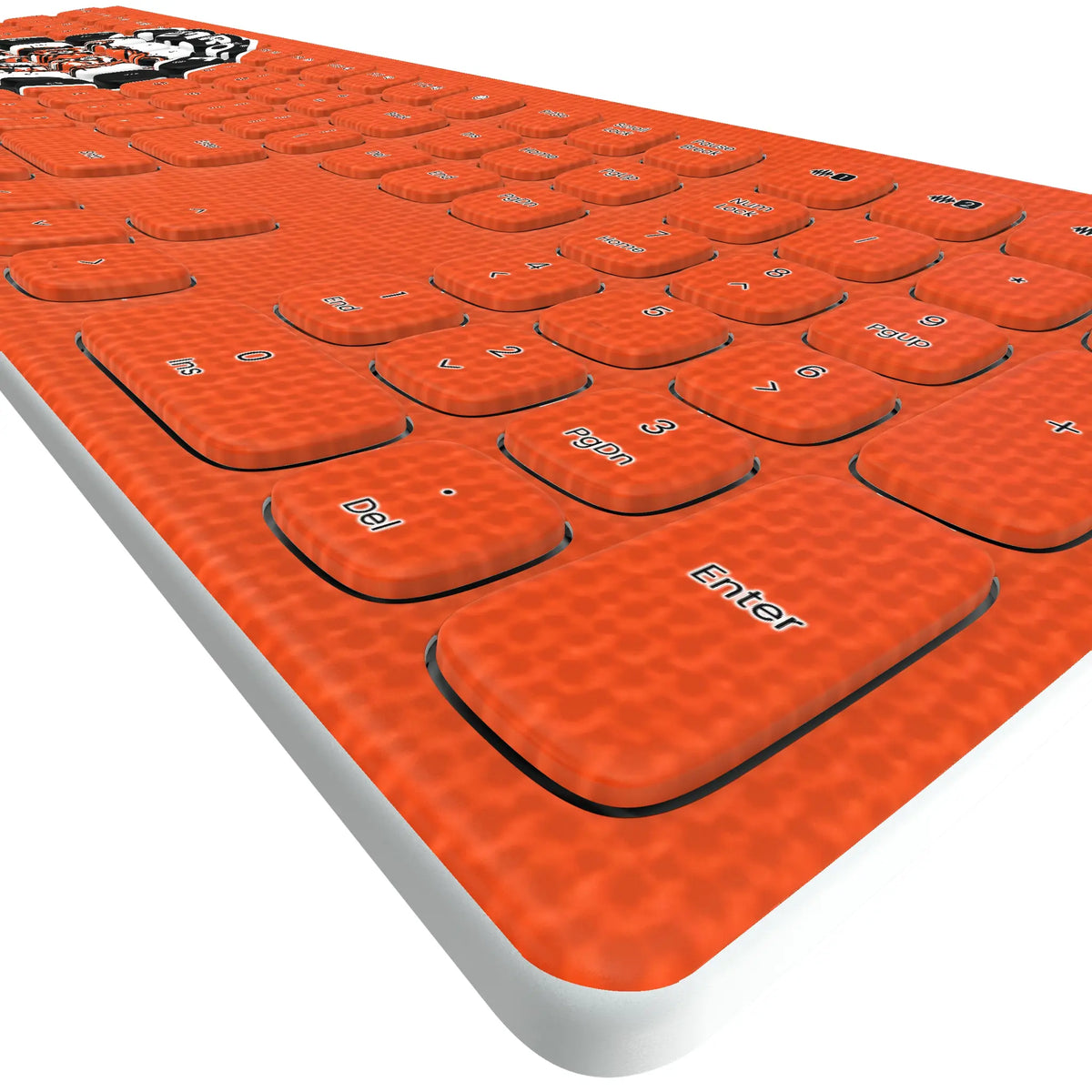 Detroit Tigers 1961-1963 - Cooperstown Collection Solid KKB605 Curved Wireless Keyboard - Detail