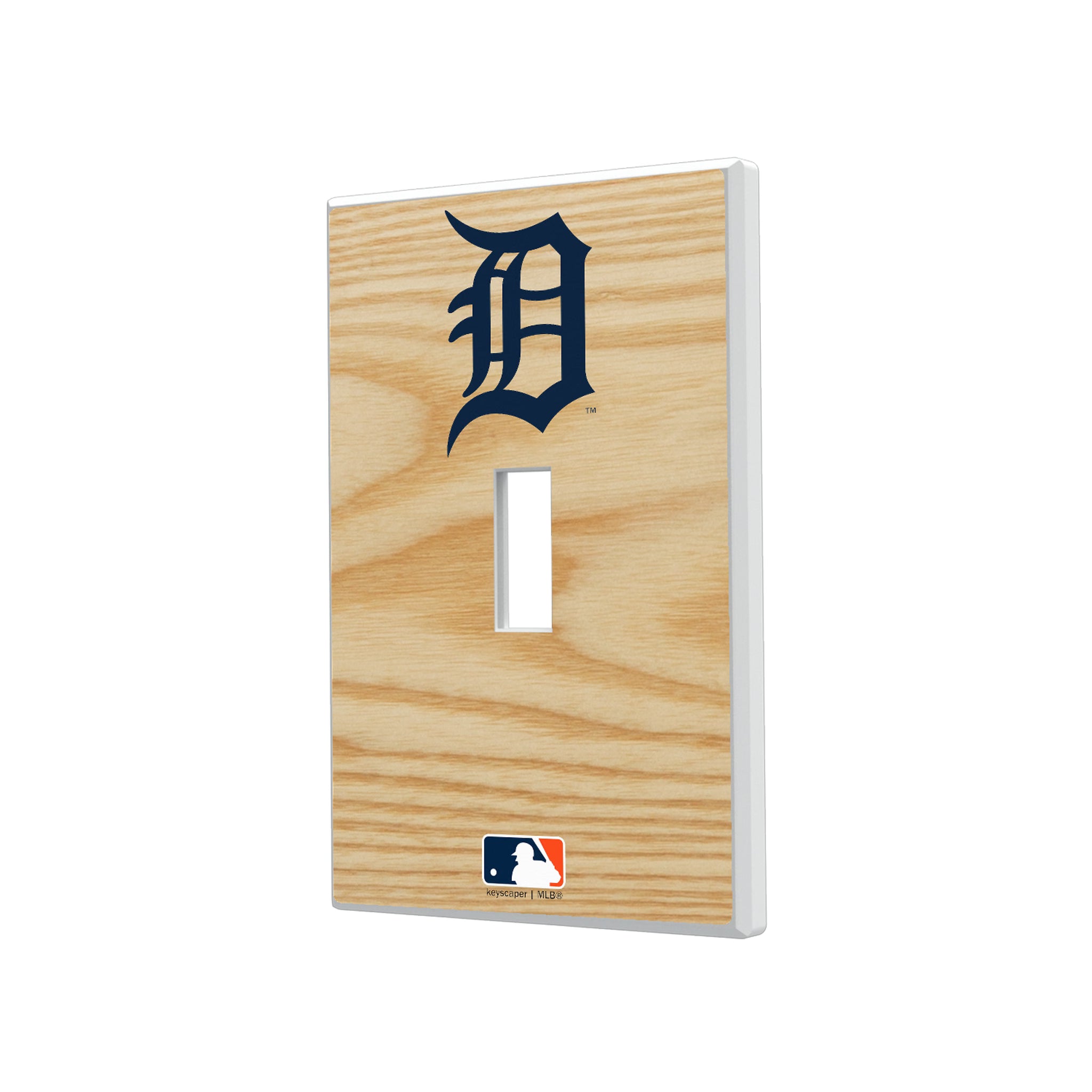 Detroit Tigers Baseball Bat Hidden-Screw Light Switch Plate#Style_Single Toggle