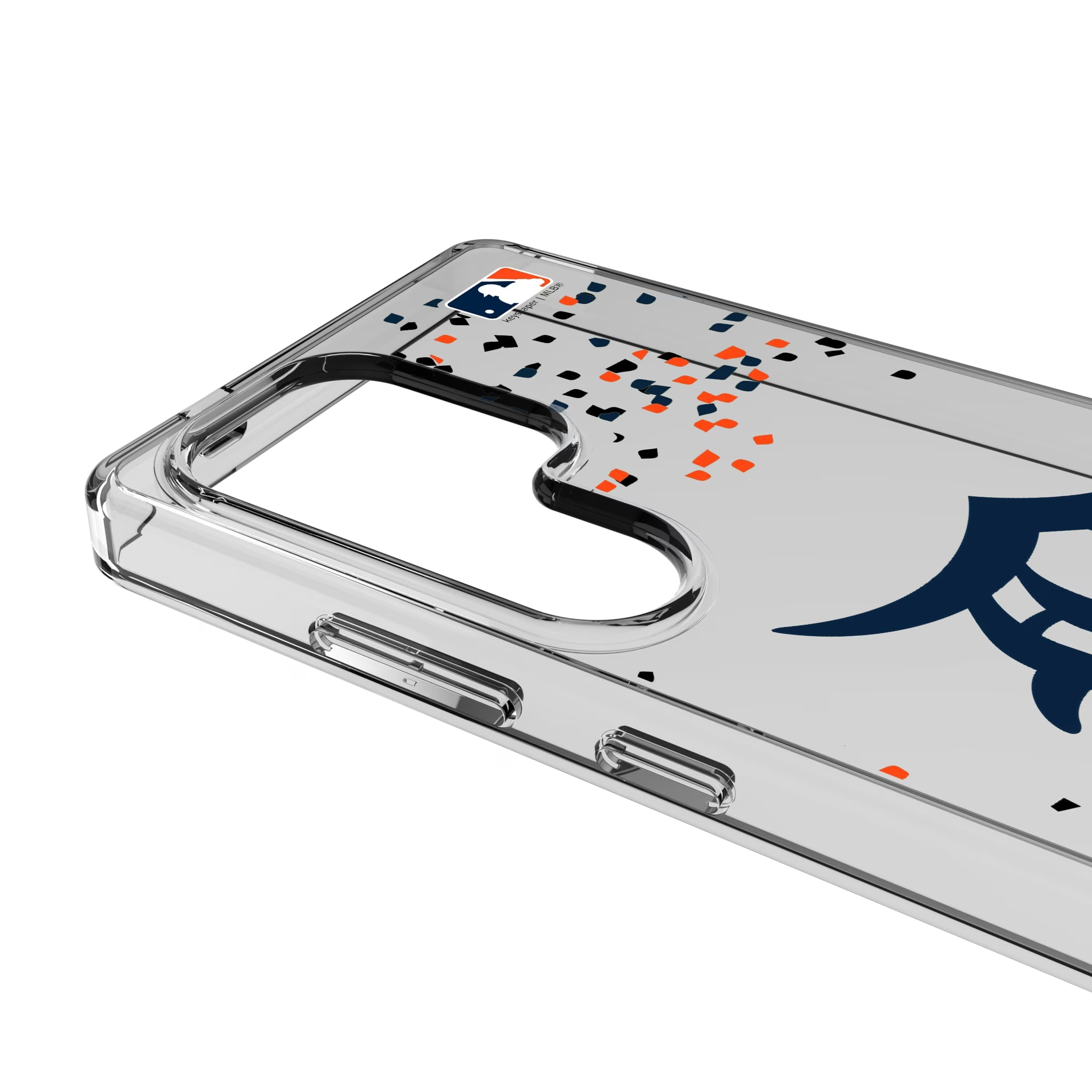 Detroit Tigers Confetti Galaxy Clear Phone Case for Samsung Galaxy - Detail