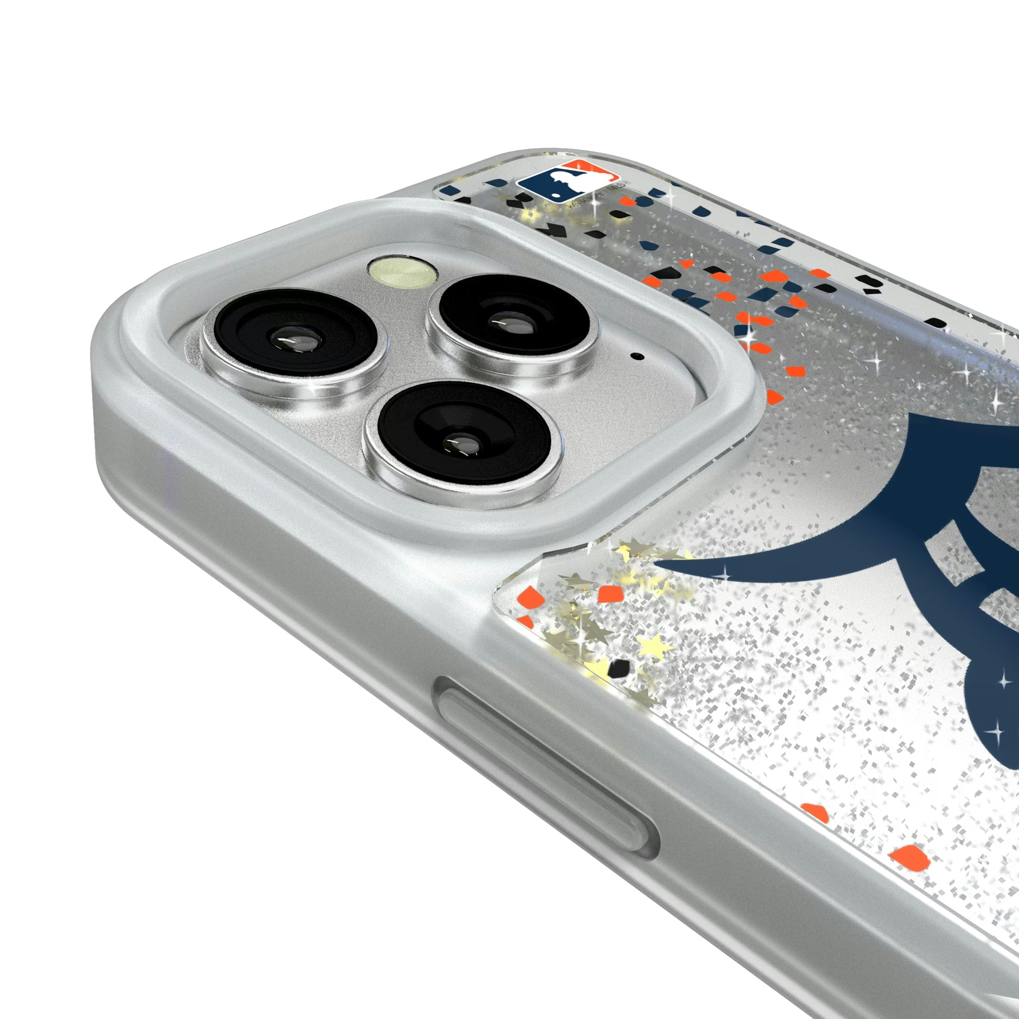Detroit Tigers Confetti iPhone Glitter Phone Case for Apple iPhone - Detail#Device_iPhone 16 Pro