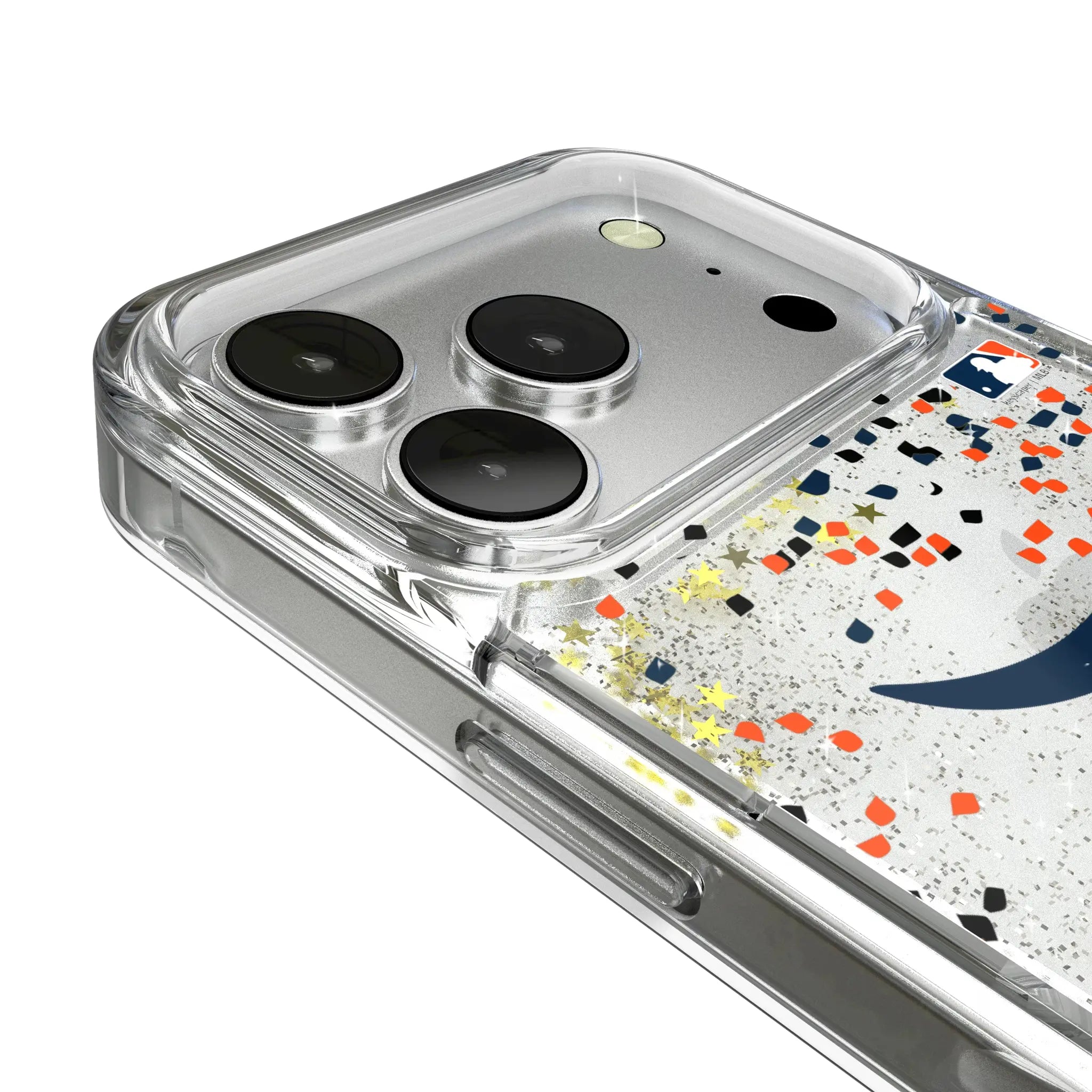 Detroit Tigers Confetti iPhone Glitter Phone Case for Apple iPhone - Detail