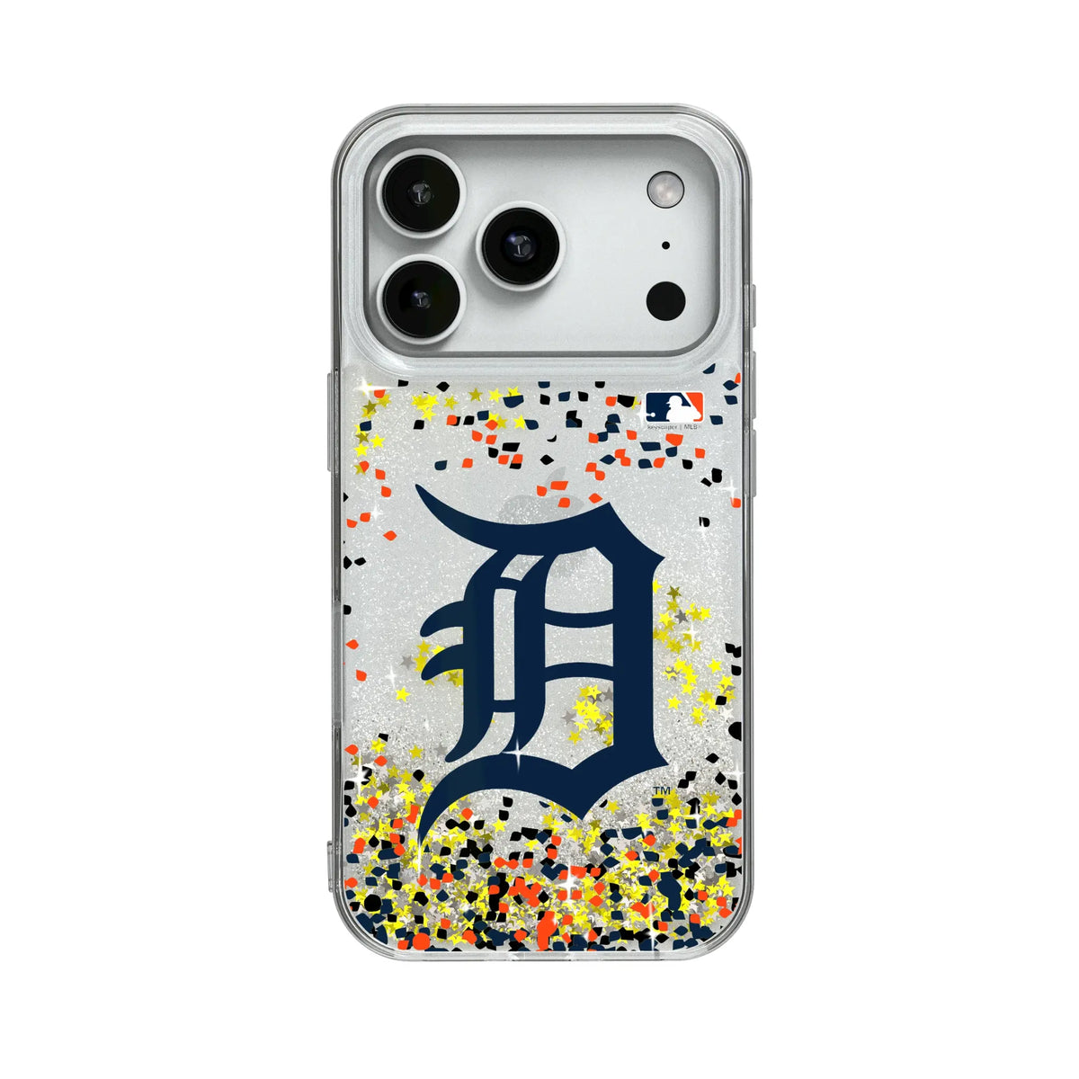 Detroit Tigers Confetti Glitter Phone Case for Apple iPhone