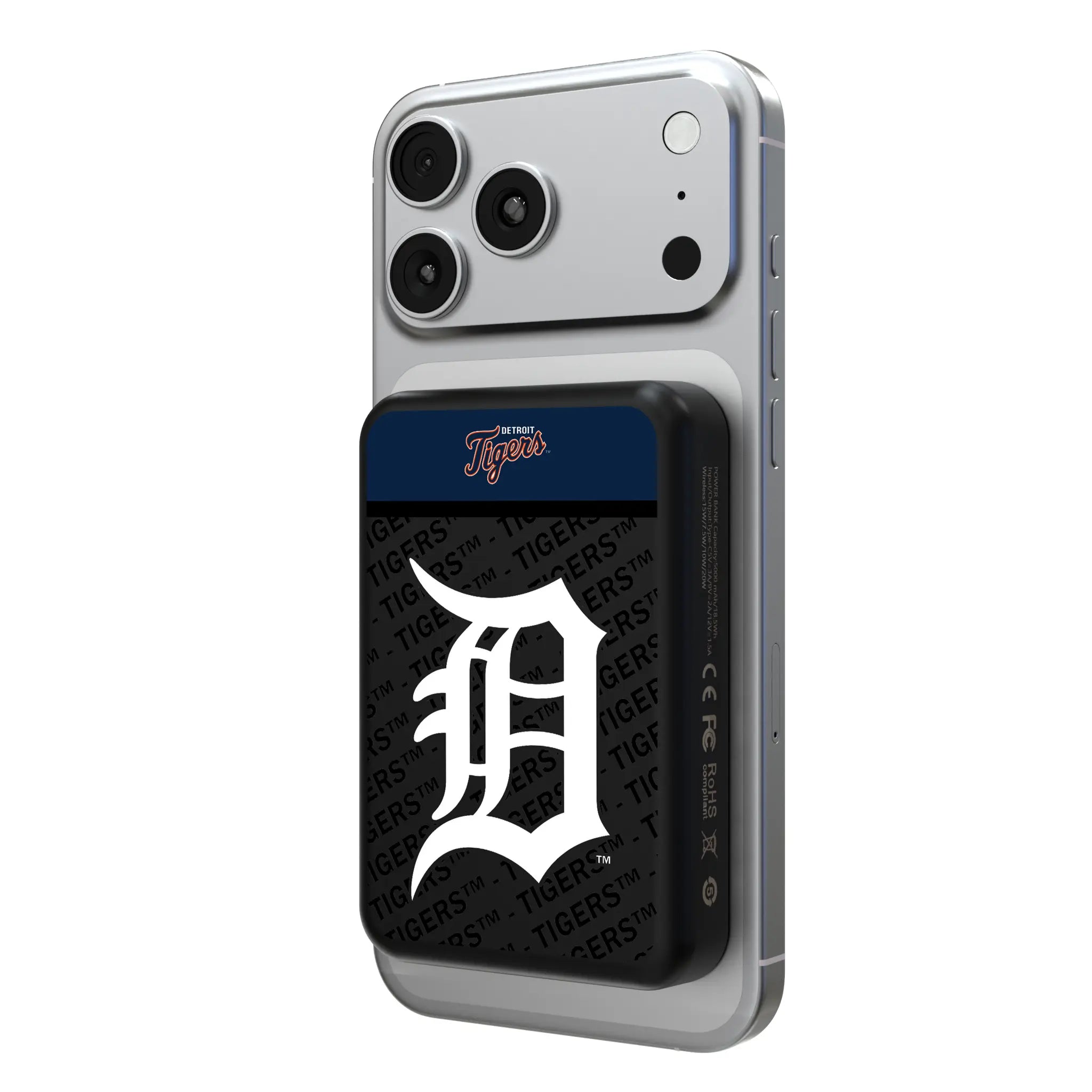 Detroit Tigers Endzone Plus Wireless Mag Power Bank