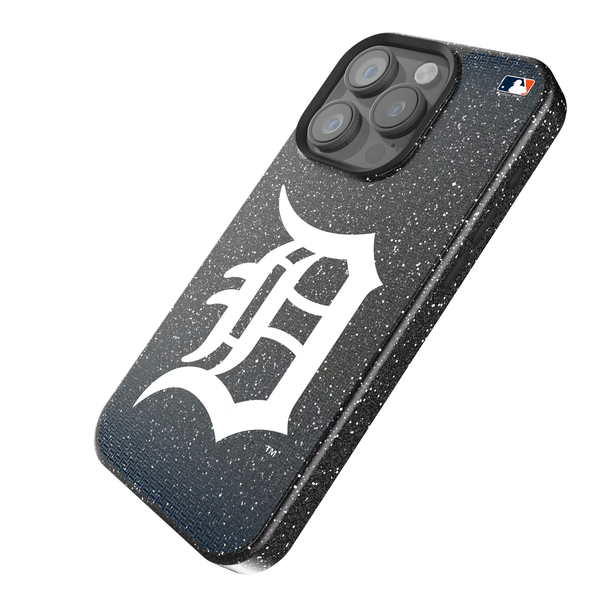 Detroit Tigers Linen iPhone Bling Phone Case for Apple iPhone - Isometric View