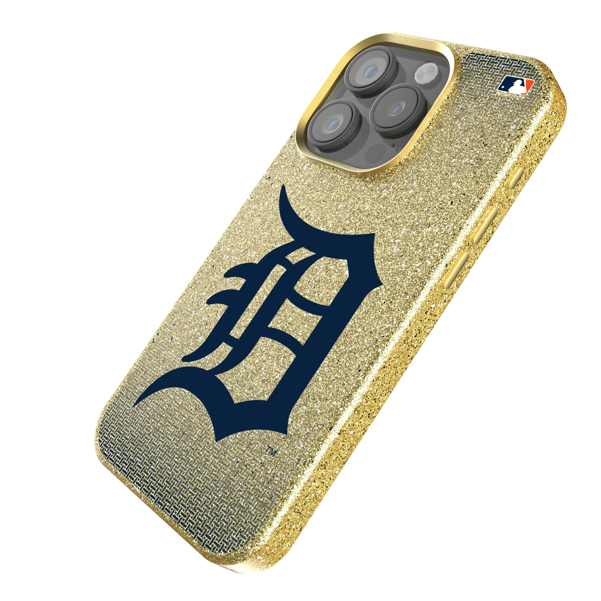 Detroit Tigers Linen iPhone Bling Phone Case for Apple iPhone - Isometric View