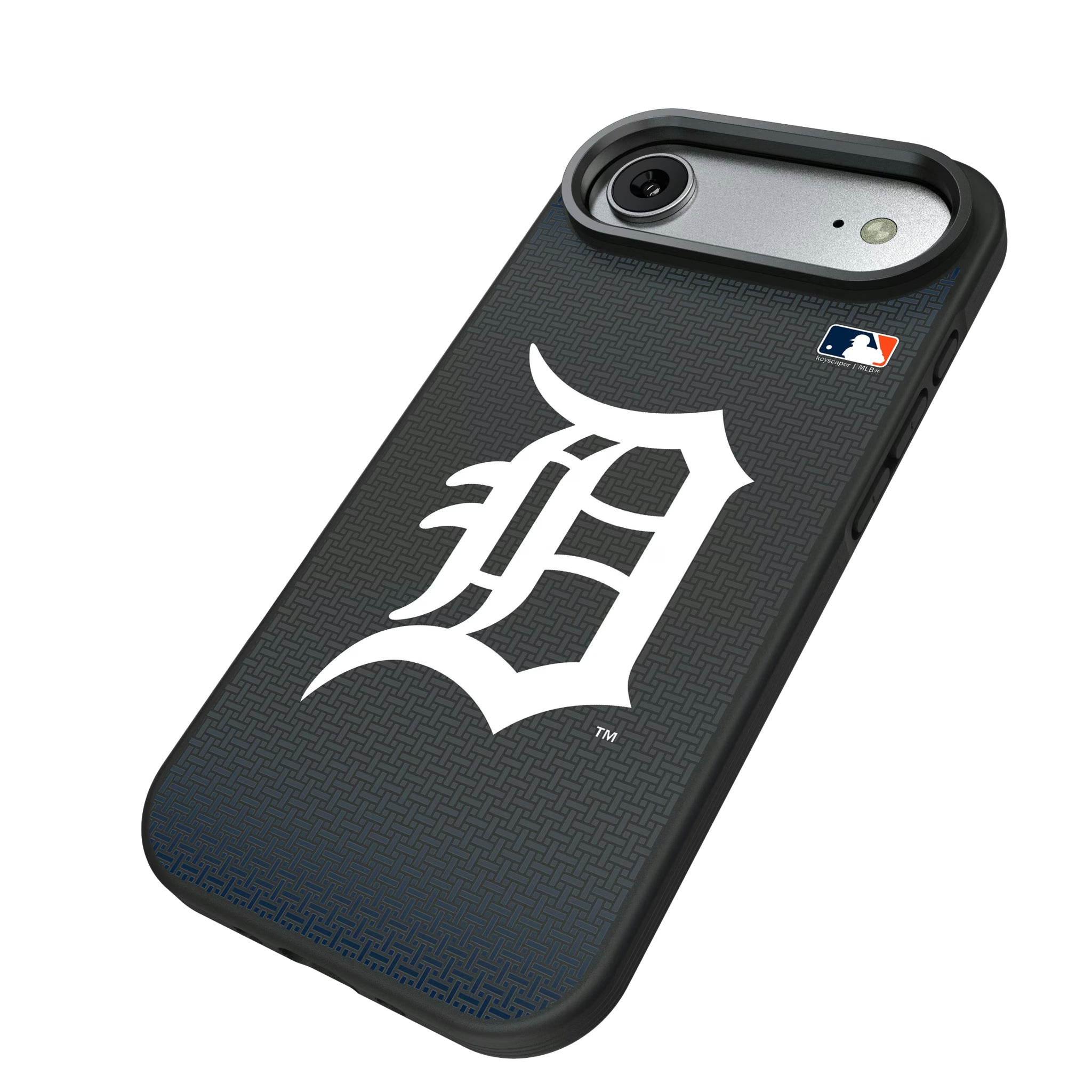 Detroit Tigers Linen iPhone Bump Phone Case for Apple iPhone - Isometric View#Device_iPhone Air