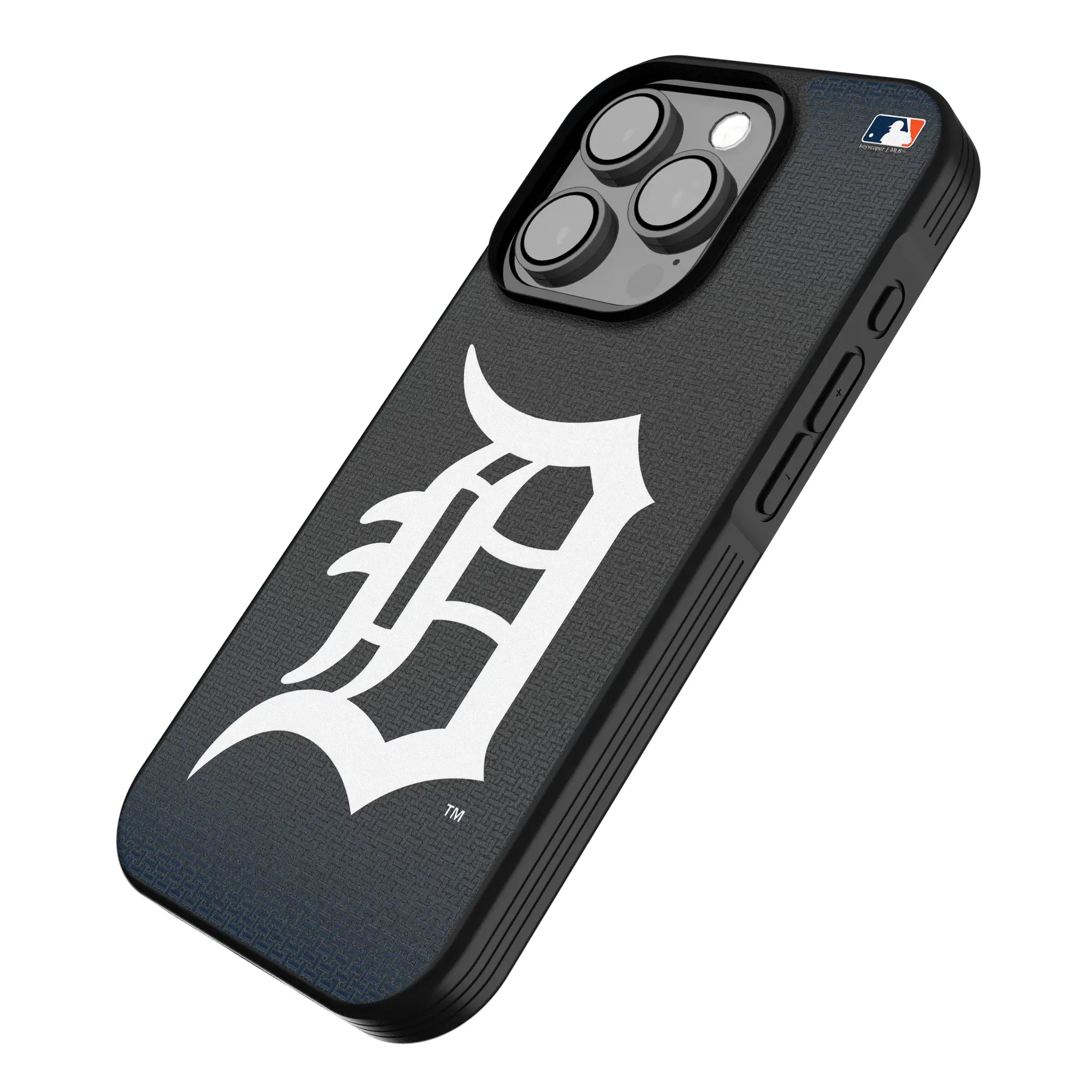 Detroit Tigers Linen iPhone Bump Phone Case for Apple iPhone - Isometric View