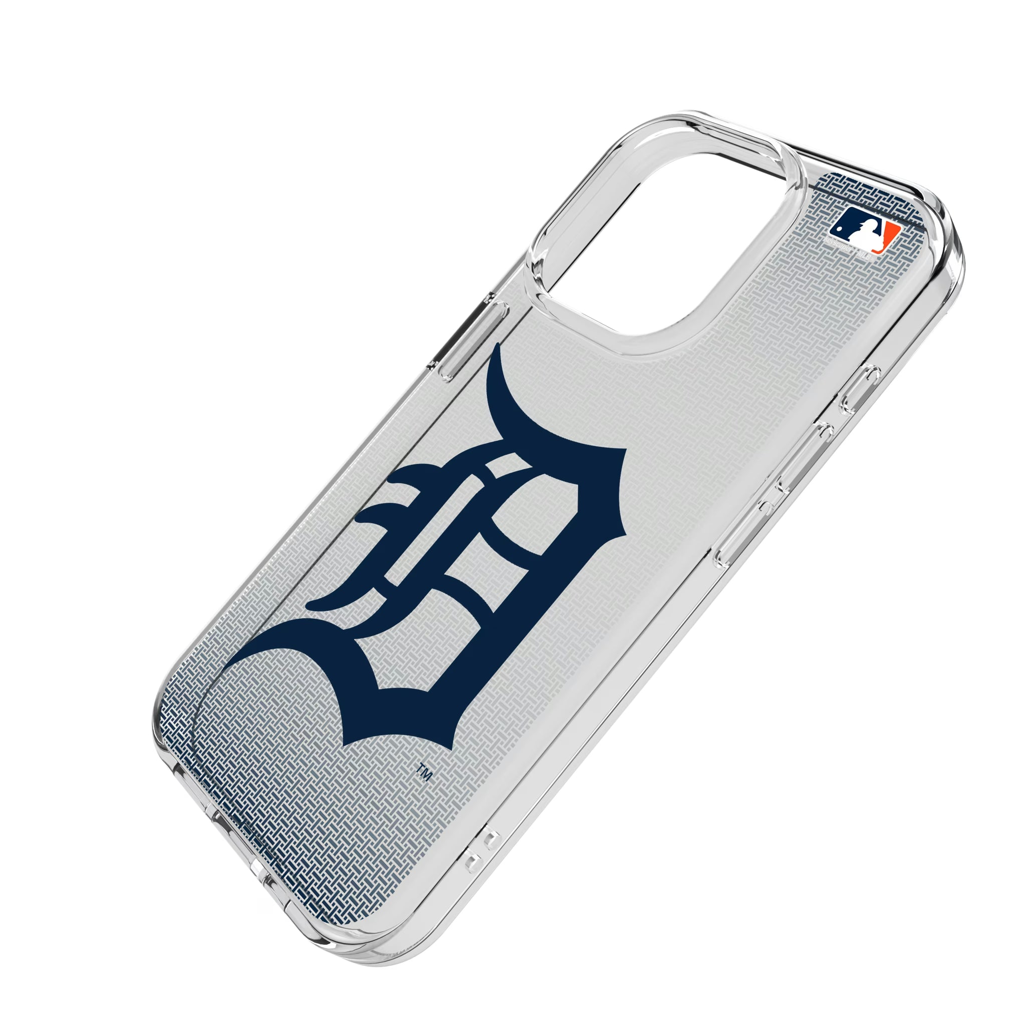Detroit Tigers Linen iPhone Clear Phone Case for Apple iPhone - Isometric View