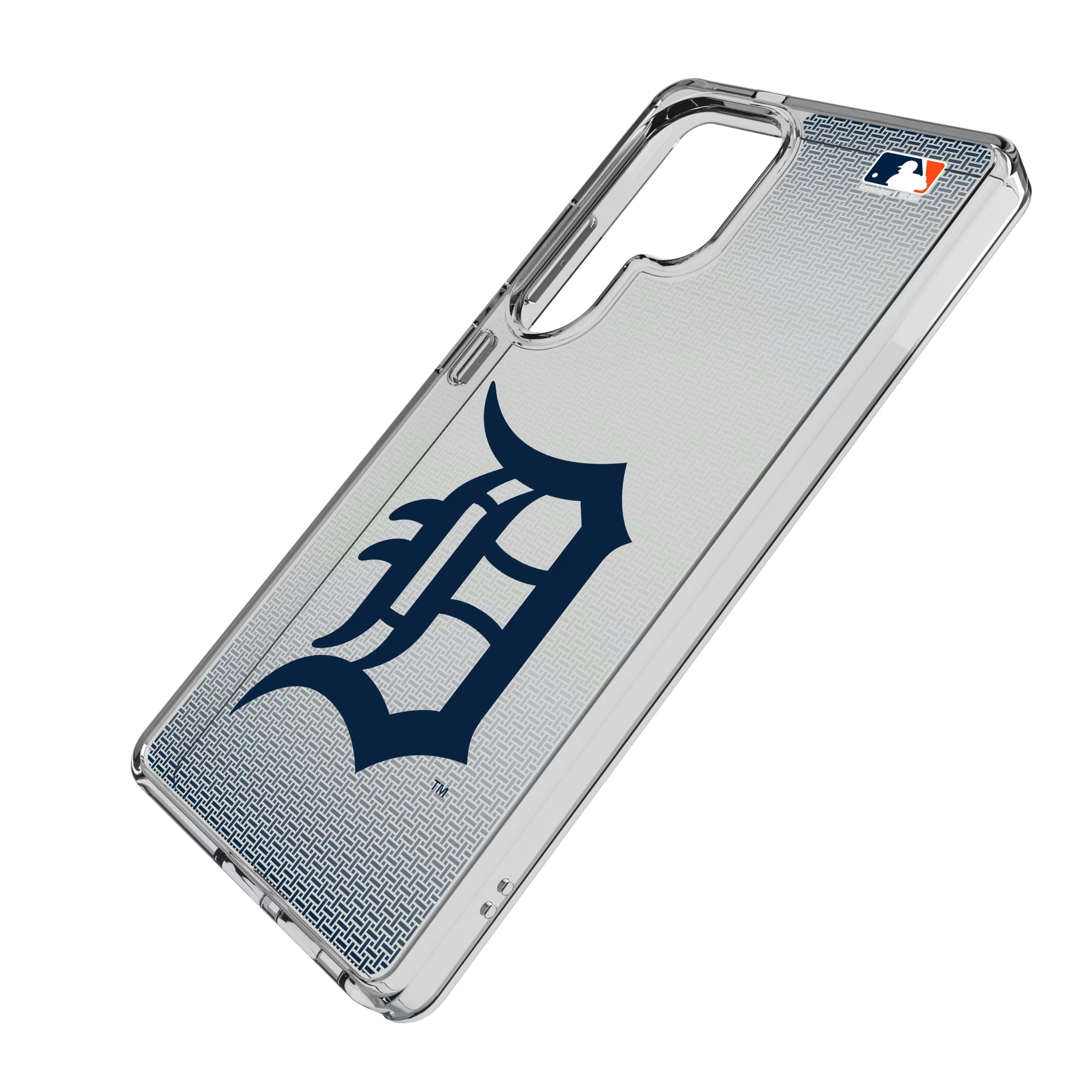Detroit Tigers Linen Galaxy Clear Phone Case for Samsung Galaxy - Isometric View