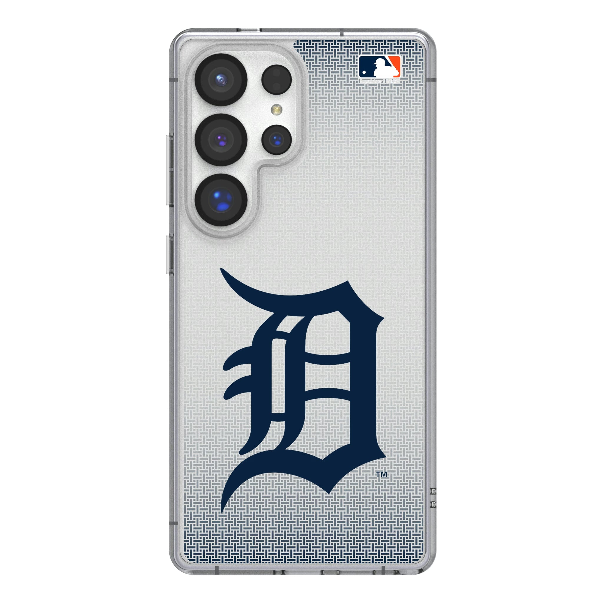 Detroit Tigers Linen Galaxy Clear Phone Case for Samsung Galaxy