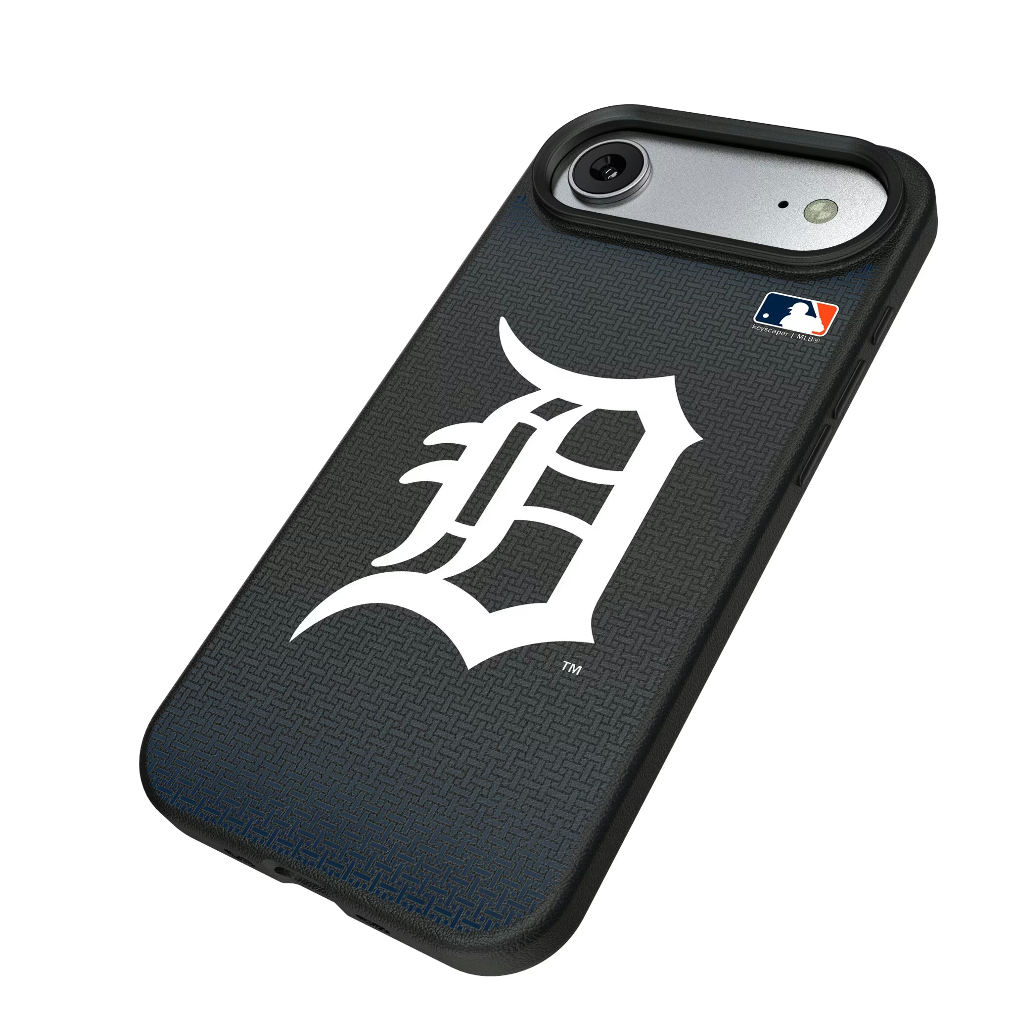 Detroit Tigers Linen iPhone MagSafe Compatible Phone Case for Apple iPhone - Isometric View#Device_iPhone Air