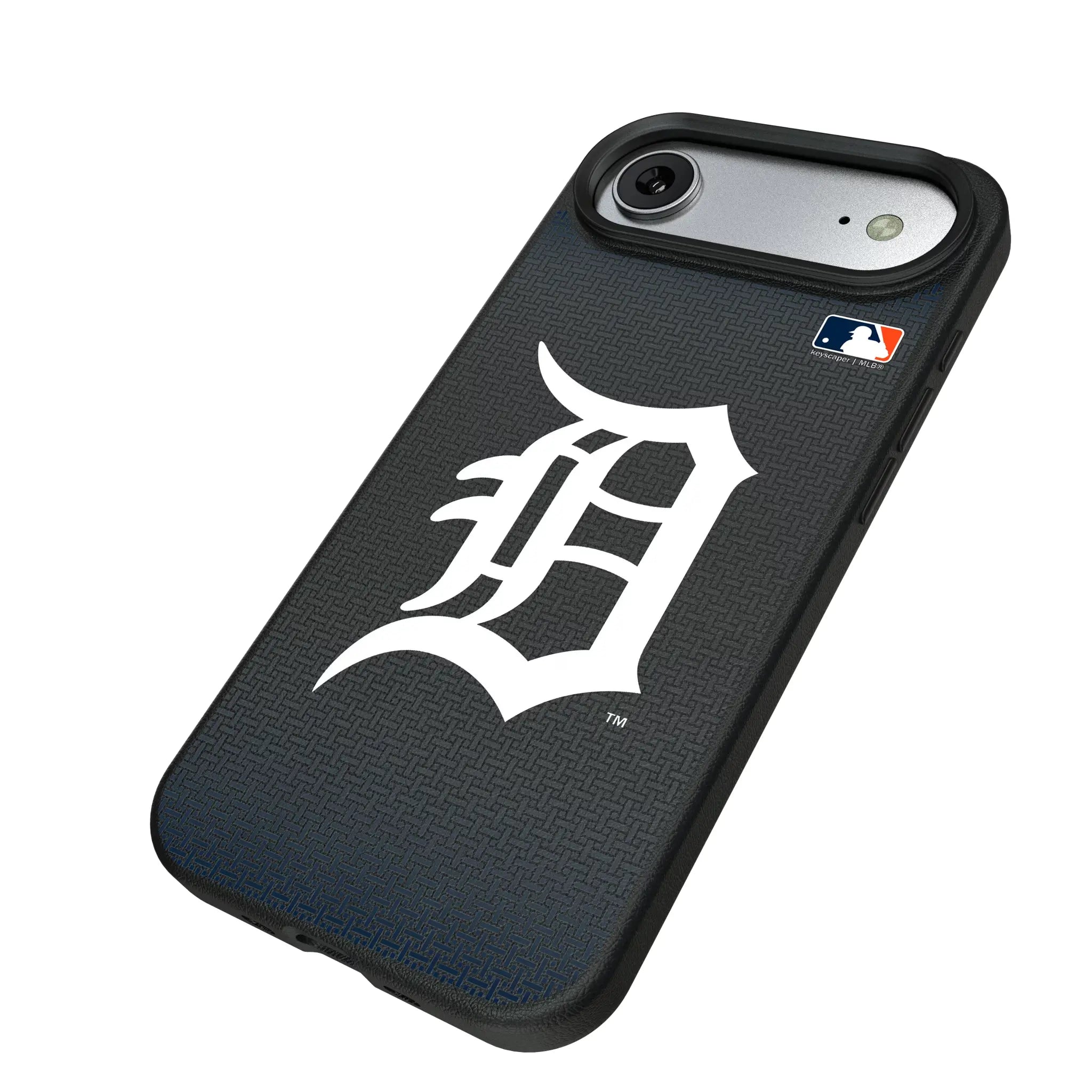 Detroit Tigers Linen iPhone MagSafe Compatible Phone Case for Apple iPhone - Isometric View#Device_iPhone Air