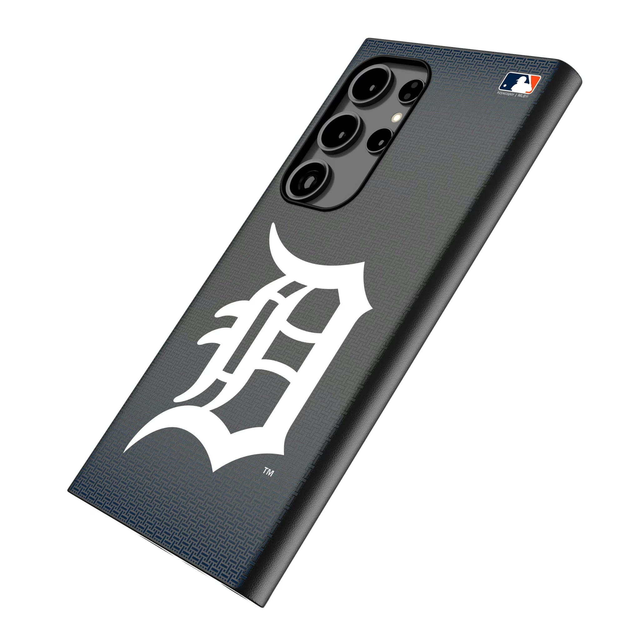 Detroit Tigers Linen Galaxy MagSafe Compatible Phone Case for Samsung Galaxy - Isometric View