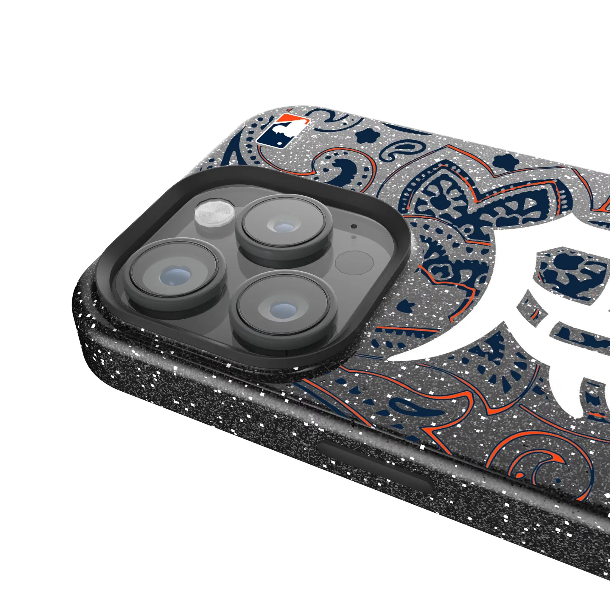 Detroit Tigers Paisley iPhone Bling Phone Case for Apple iPhone - Detail