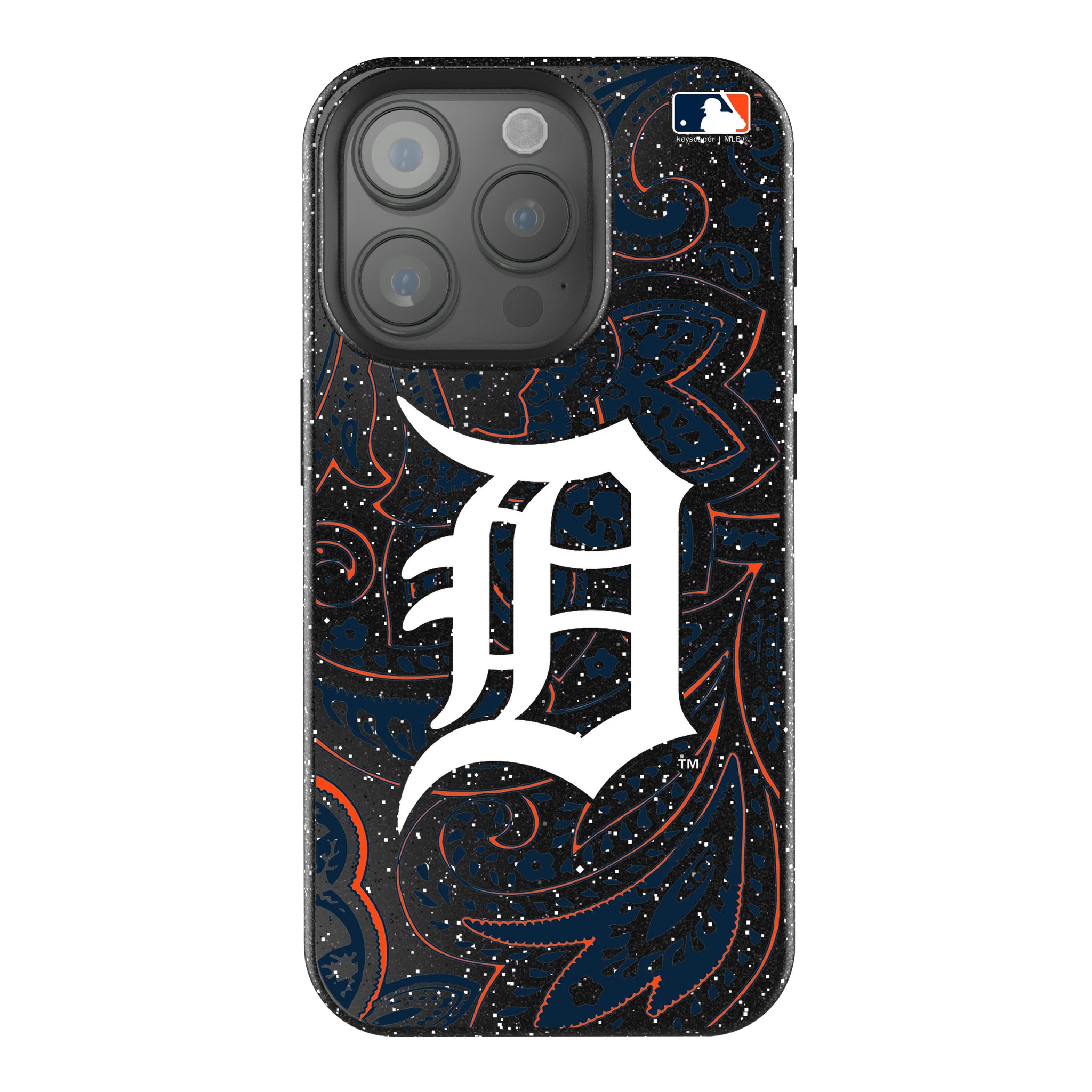 Detroit Tigers Paisley iPhone Bling Phone Case for Apple iPhone