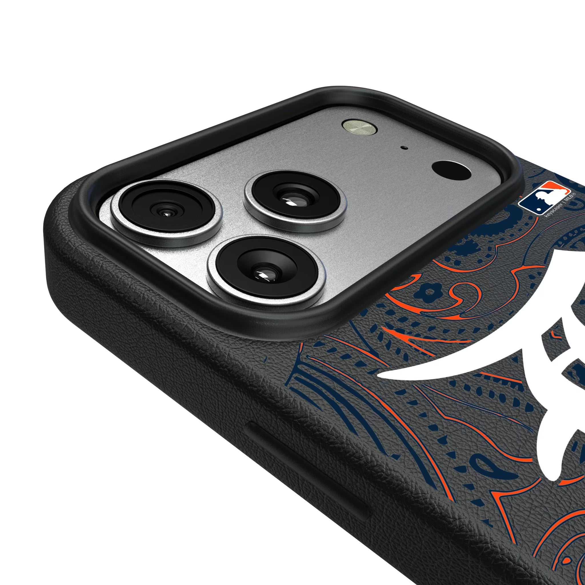 Detroit Tigers Paisley iPhone MagSafe Compatible Phone Case for Apple iPhone - Detail#Device_iPhone 17 Pro Max