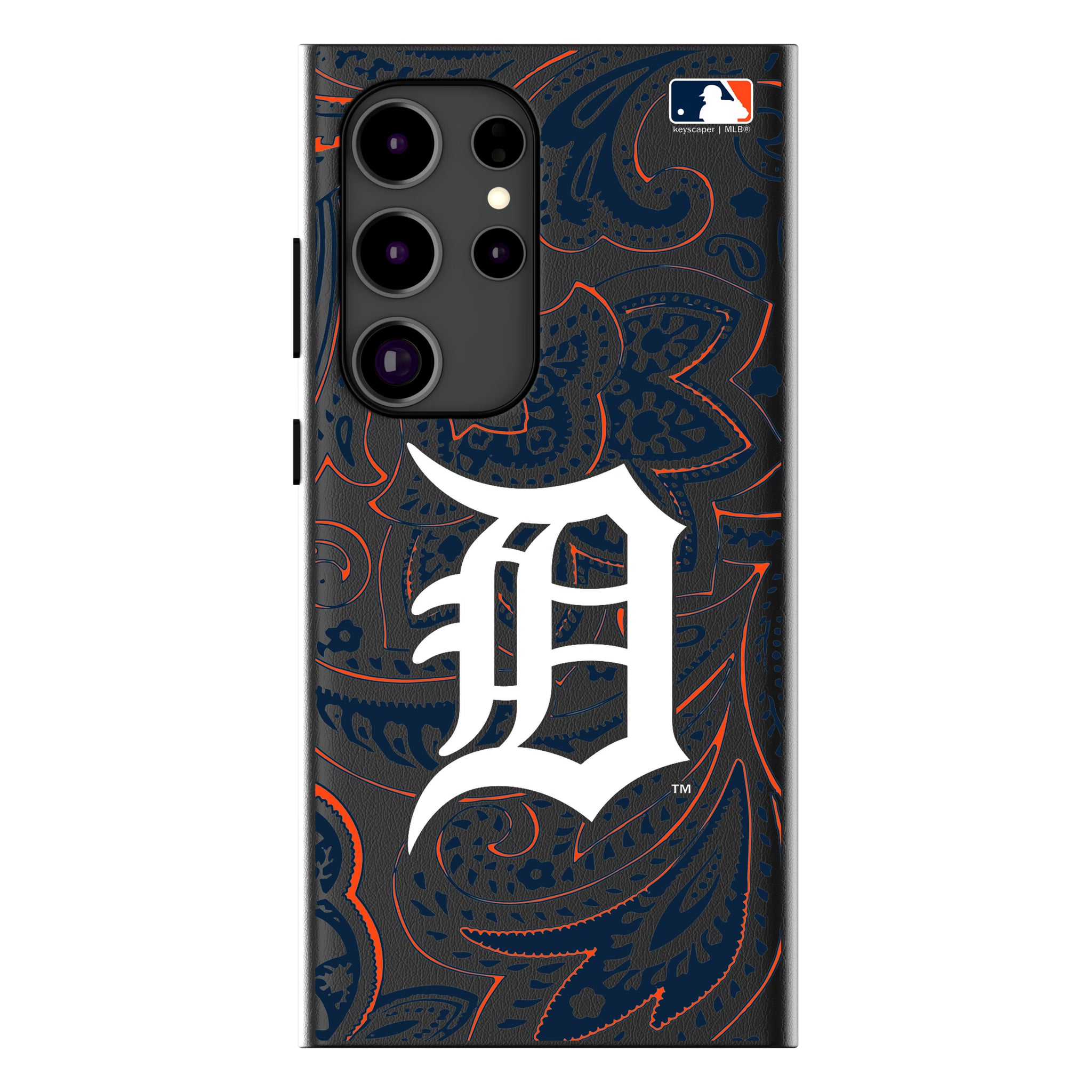 Detroit Tigers Paisley Galaxy MagSafe Compatible Phone Case for Samsung Galaxy