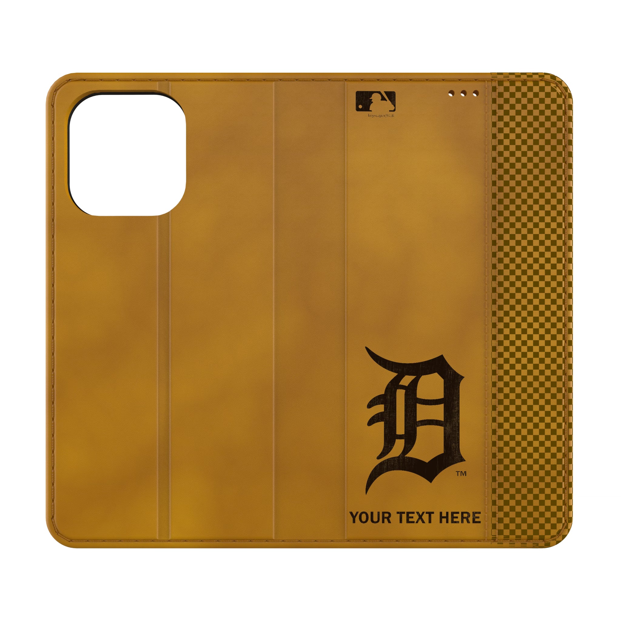 Detroit Tigers Personalized Burn iPhone Folio Phone Case for Apple iPhone