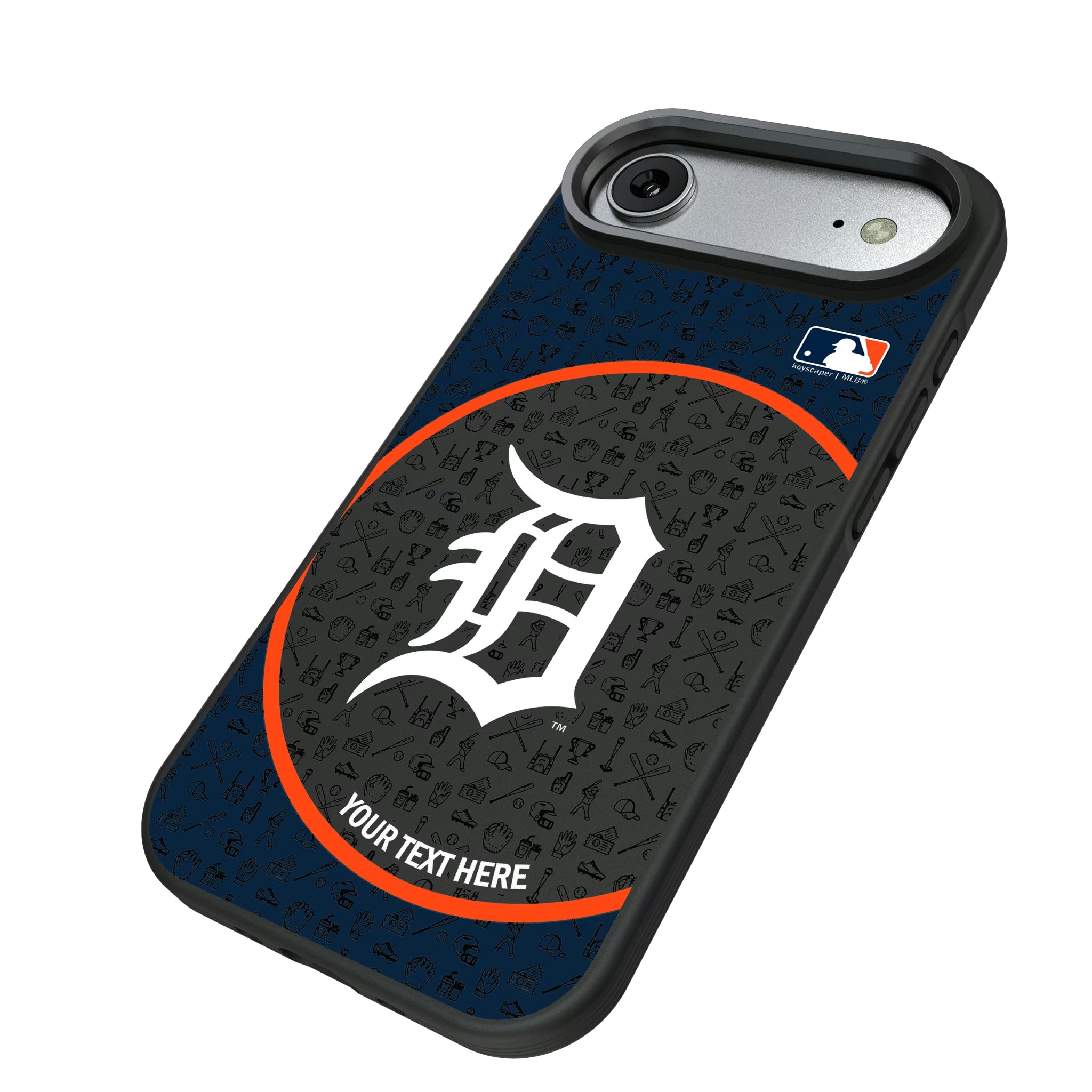 Detroit Tigers Personalized Circle iPhone Bump Phone Case for Apple iPhone - Isometric View#Device_iPhone Air
