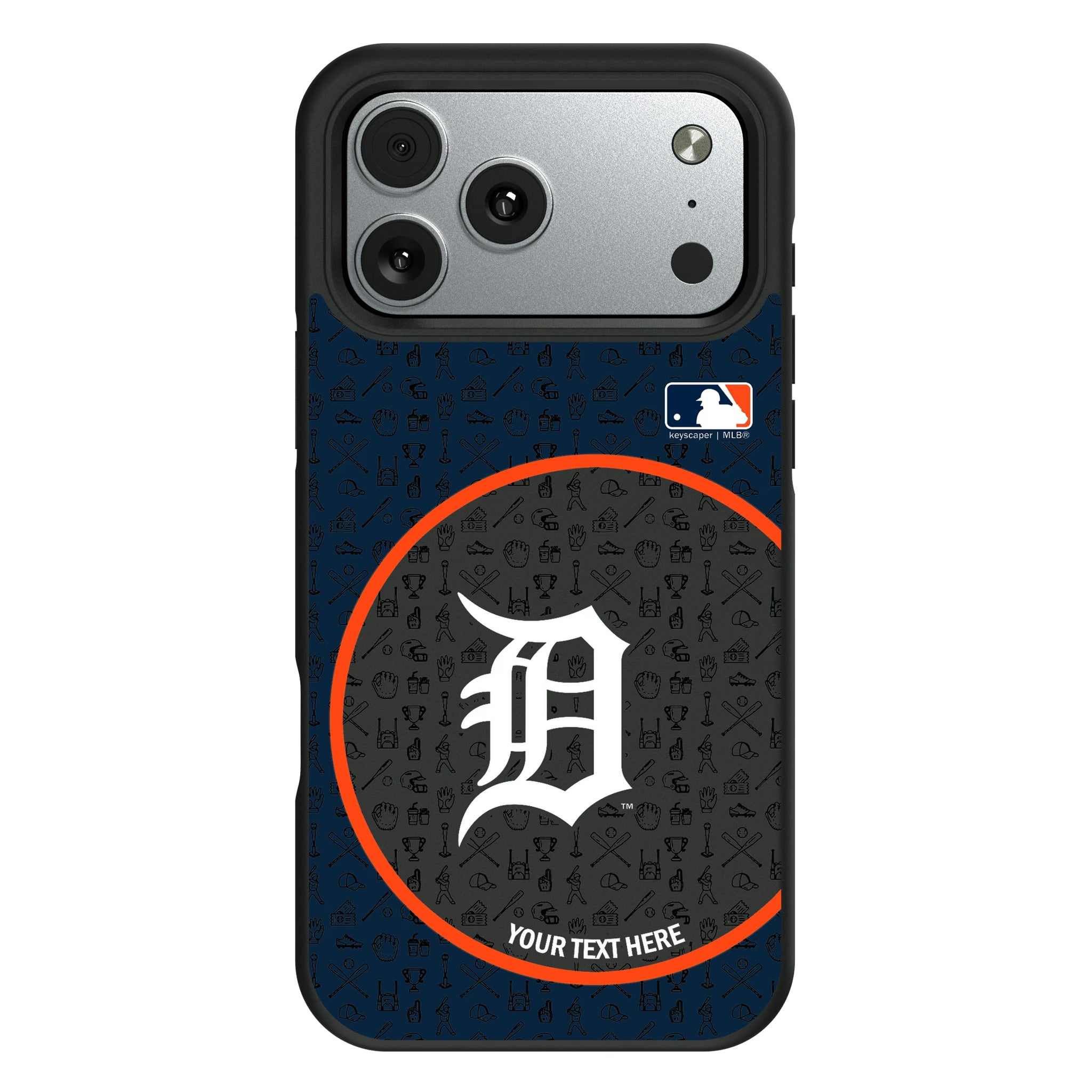 Detroit Tigers Personalized Circle iPhone Bump Phone Case for Apple iPhone#Device_iPhone 17 Pro Max