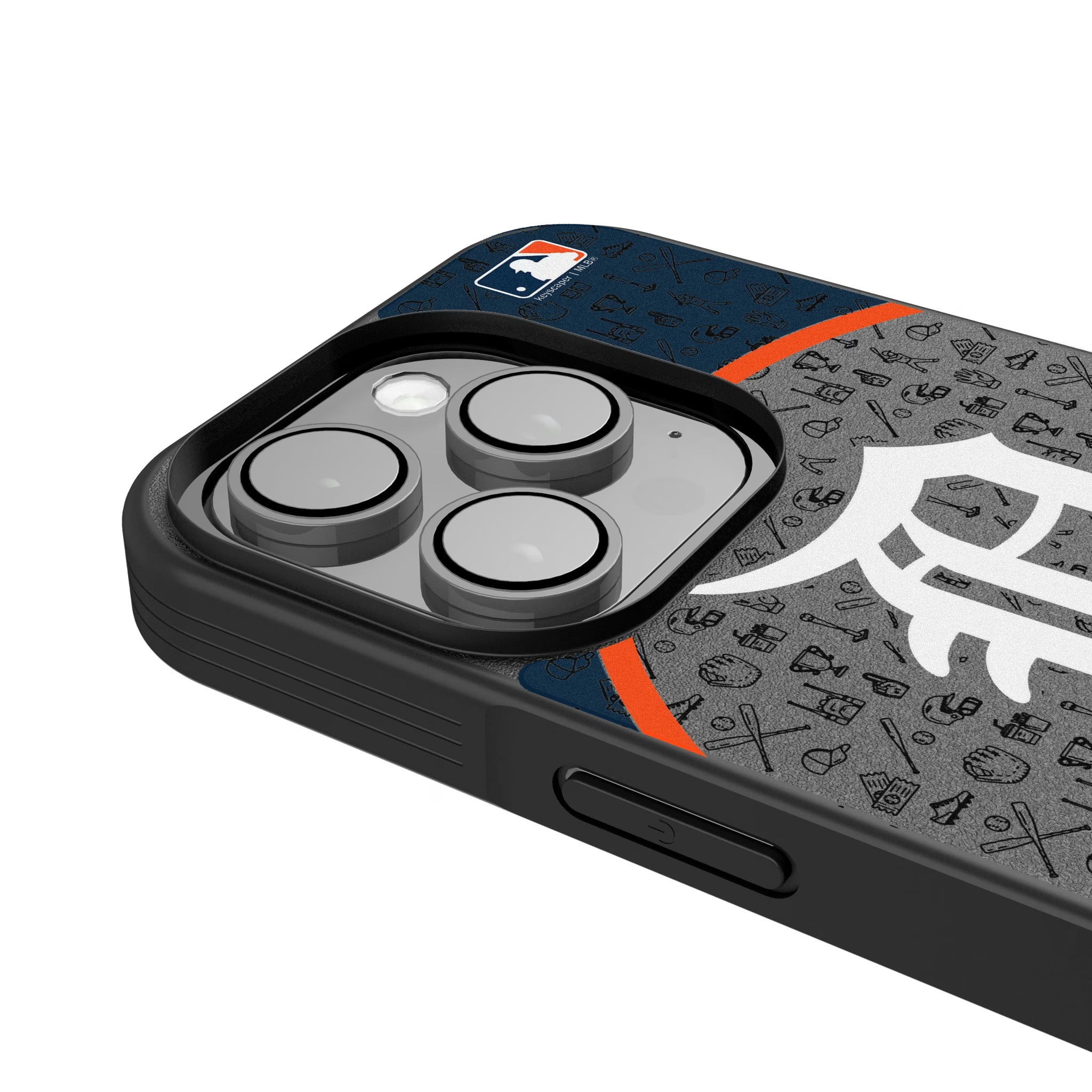 Detroit Tigers Personalized Circle iPhone Bump Phone Case for Apple iPhone - Detail